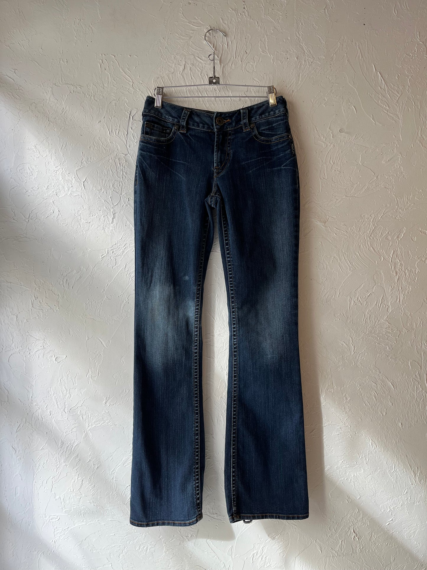 Silver low rise jeans