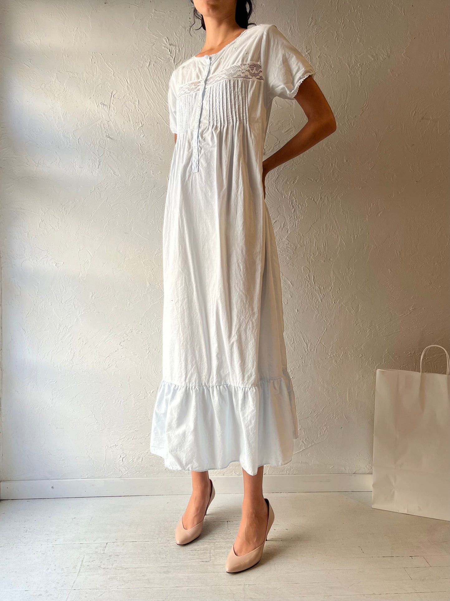90s ‘Jodi & Arden’ Blue Night Dress / Medium