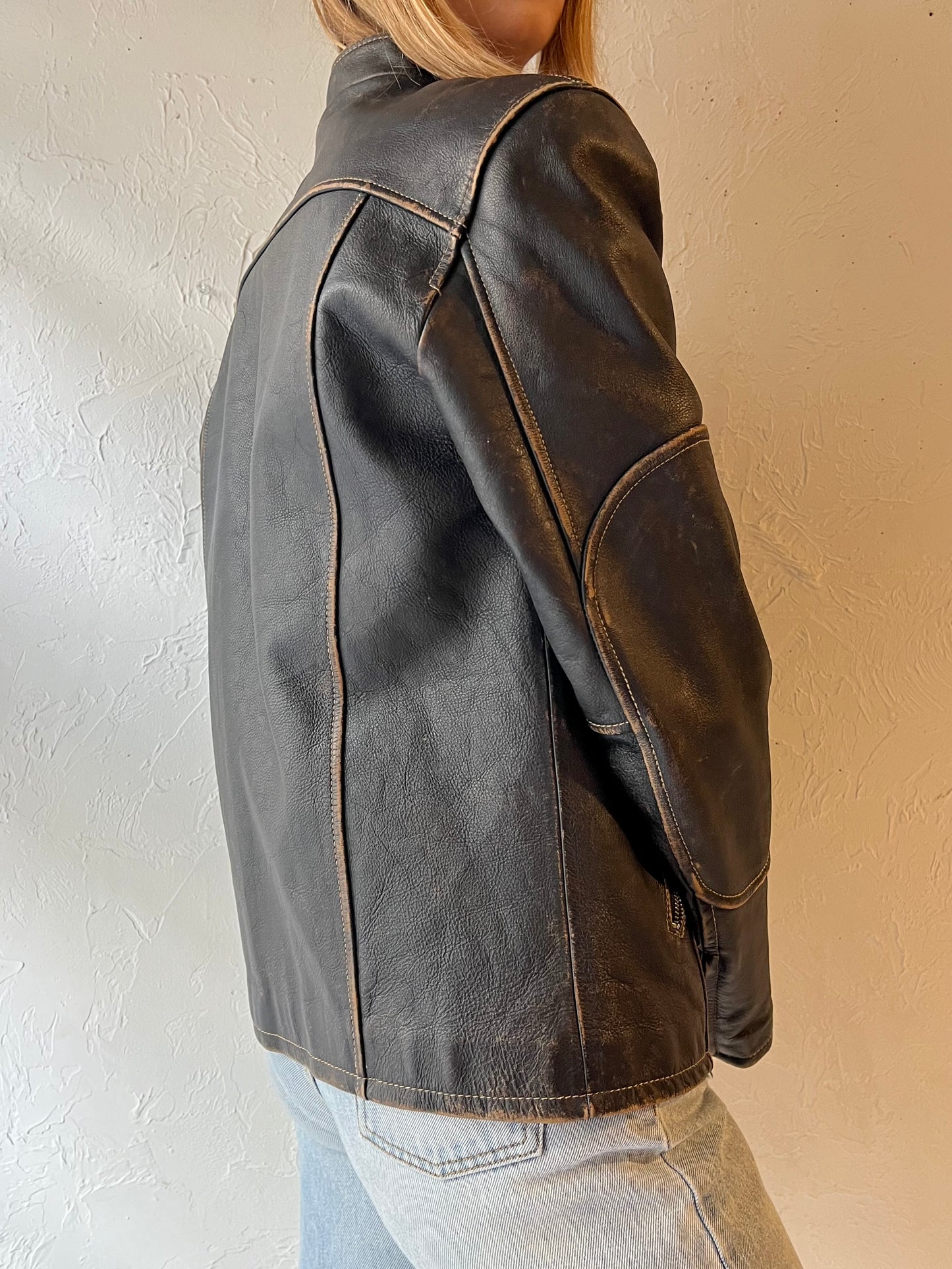 90s ‘Danier’ Leather Jacket / XXS
