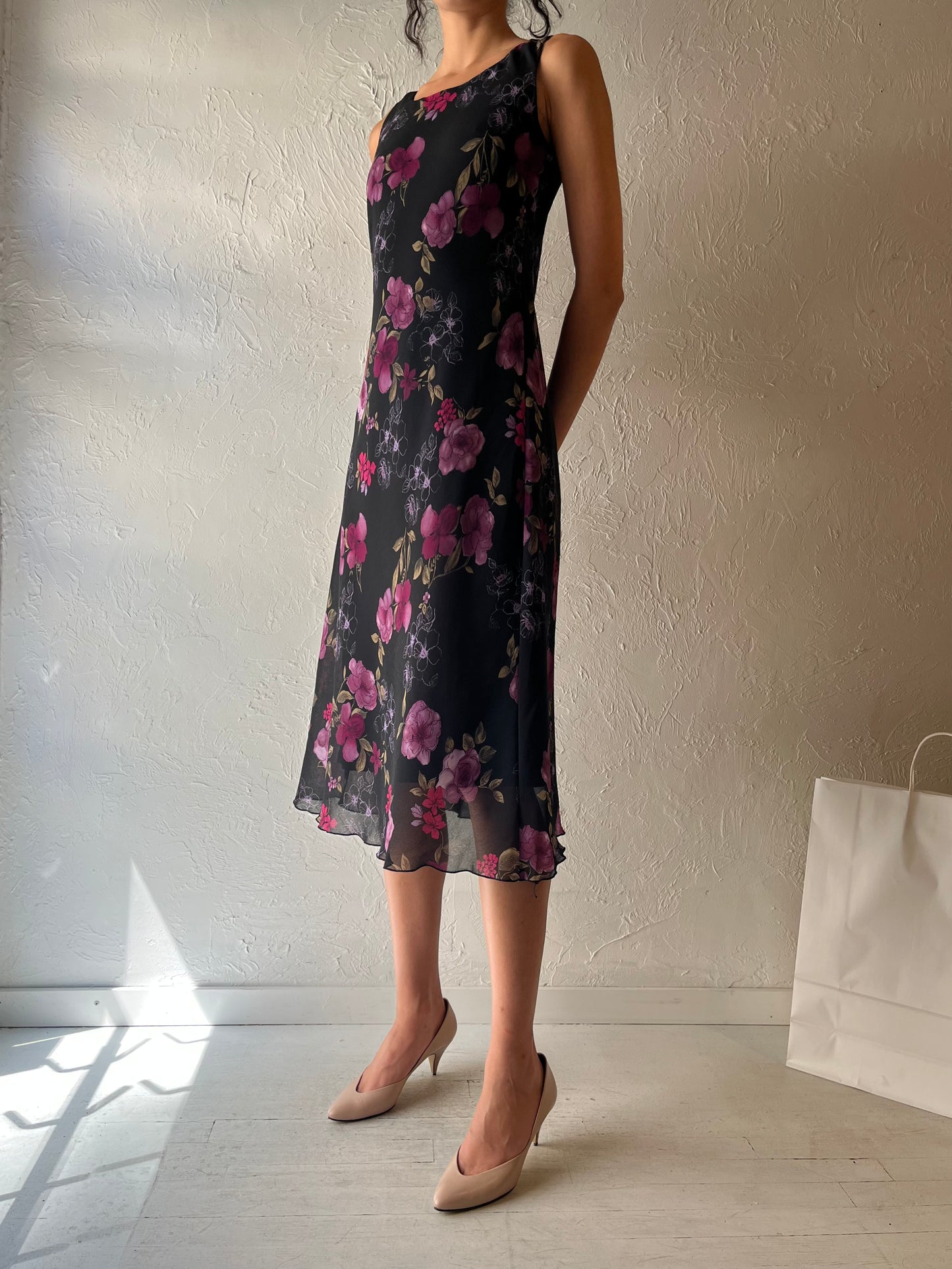90s 'Chadwicks' Floral Dress / Small