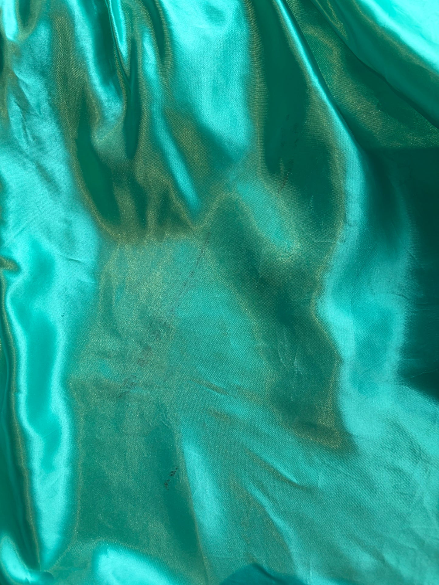 80s ‘Gunne Sax’ Green Asymmetrical Hem Formal Strapless Prom Dress / Small - Medium