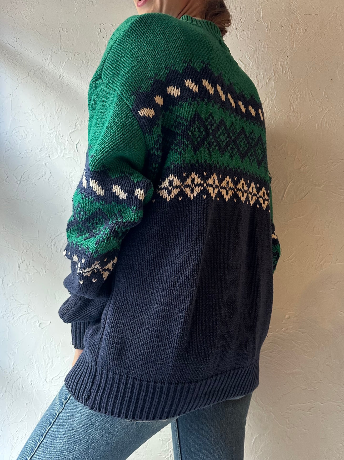90s 'Gap' Cotton Crew Neck Sweater / Medium
