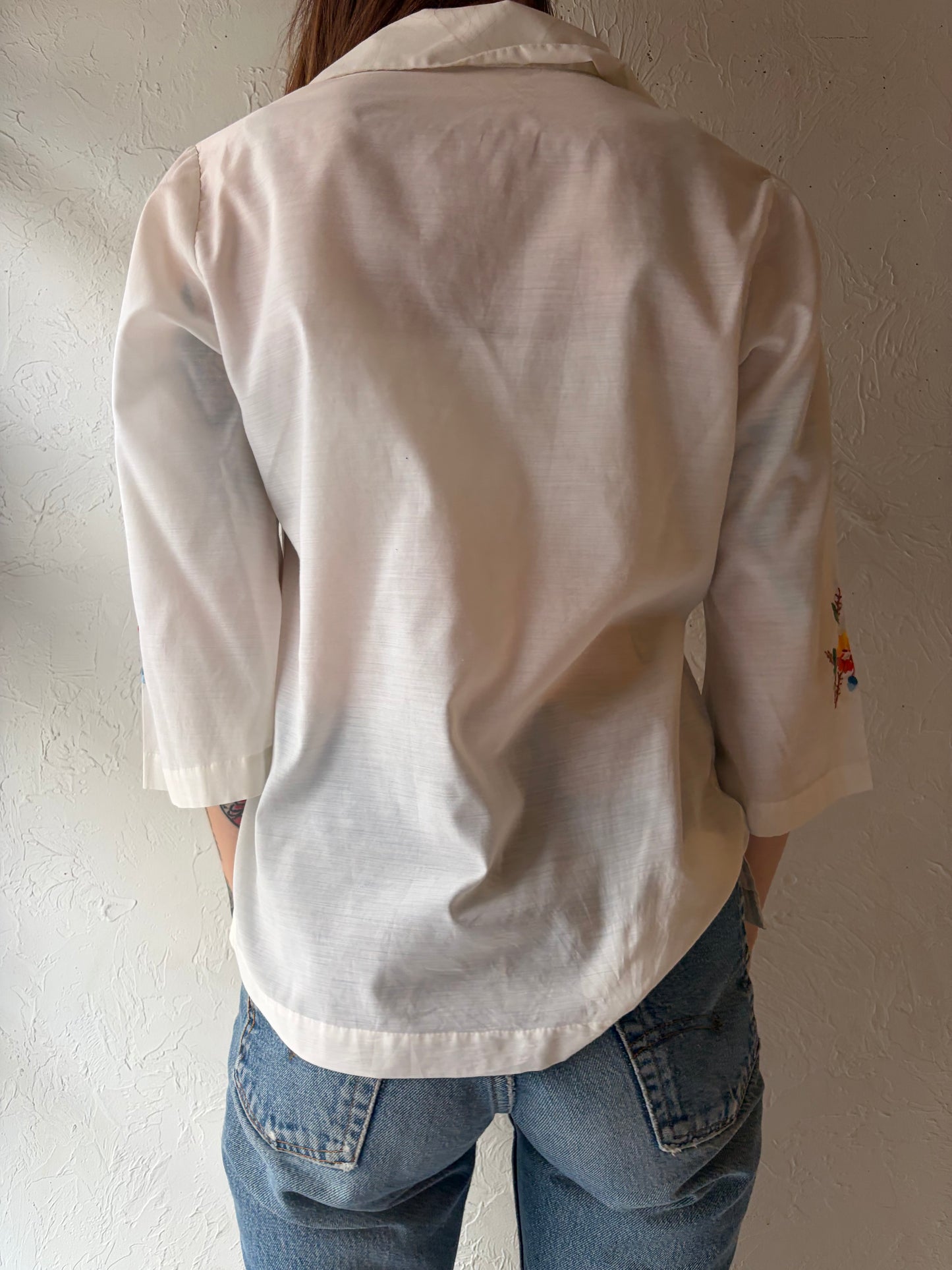 Vintage Embroidered Top / Small