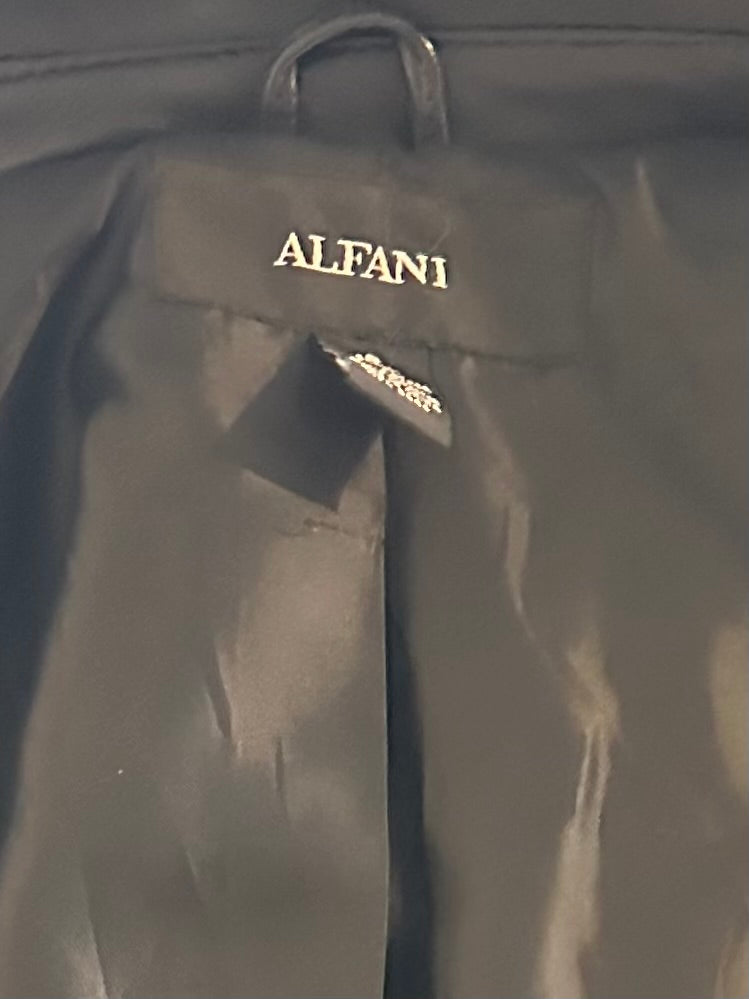 Y2K ‘Alfani’ Black Leather Jacket / Small