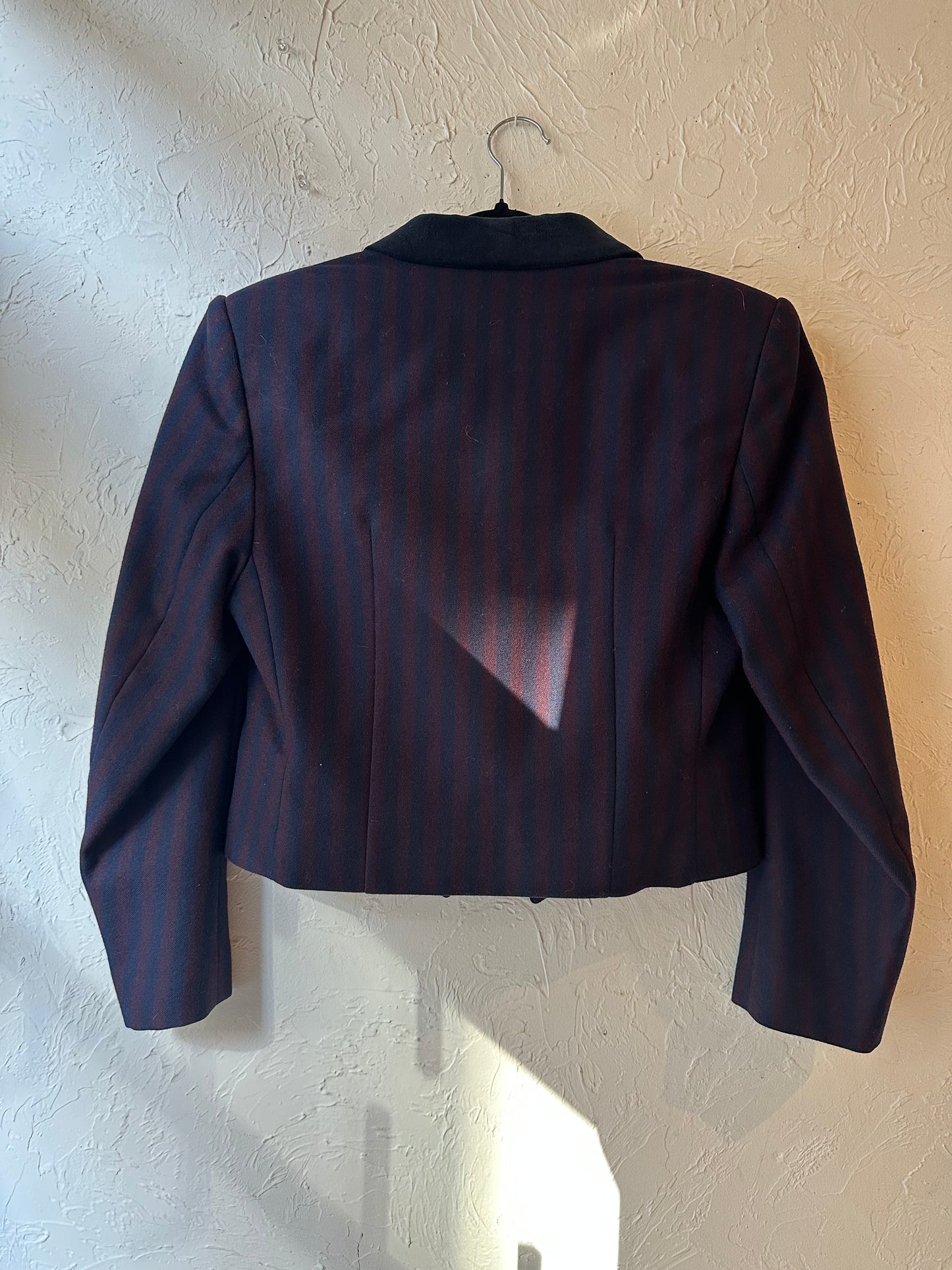 Vintage Striped Cropped Blazed / Medium