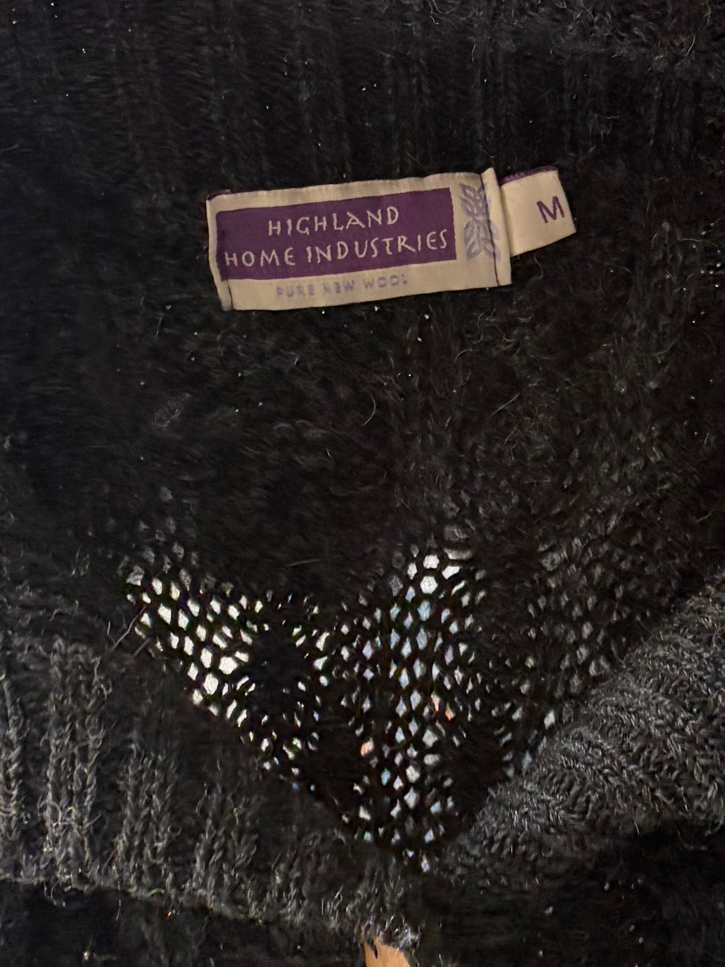 90s 'Highland Industries' Gray Wool Cardigan Sweater / Medium