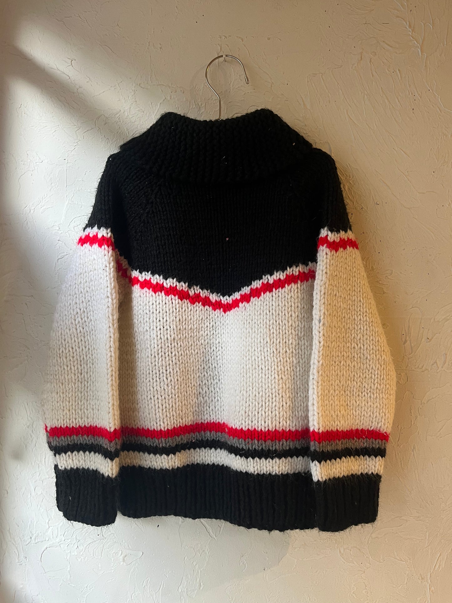 Vintage Hand Knit Kids Dog Sweater / Small