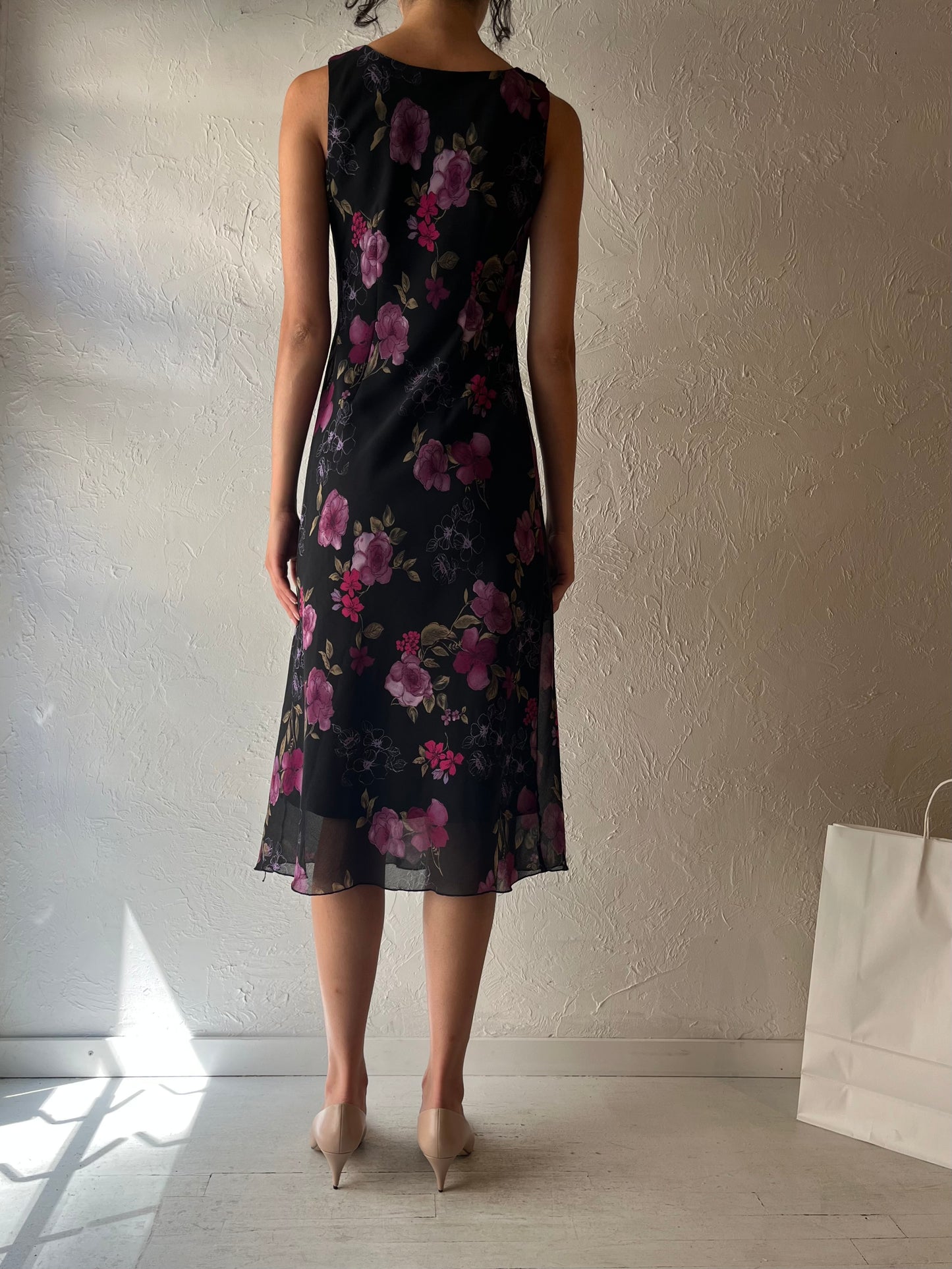 90s 'Chadwicks' Floral Dress / Small