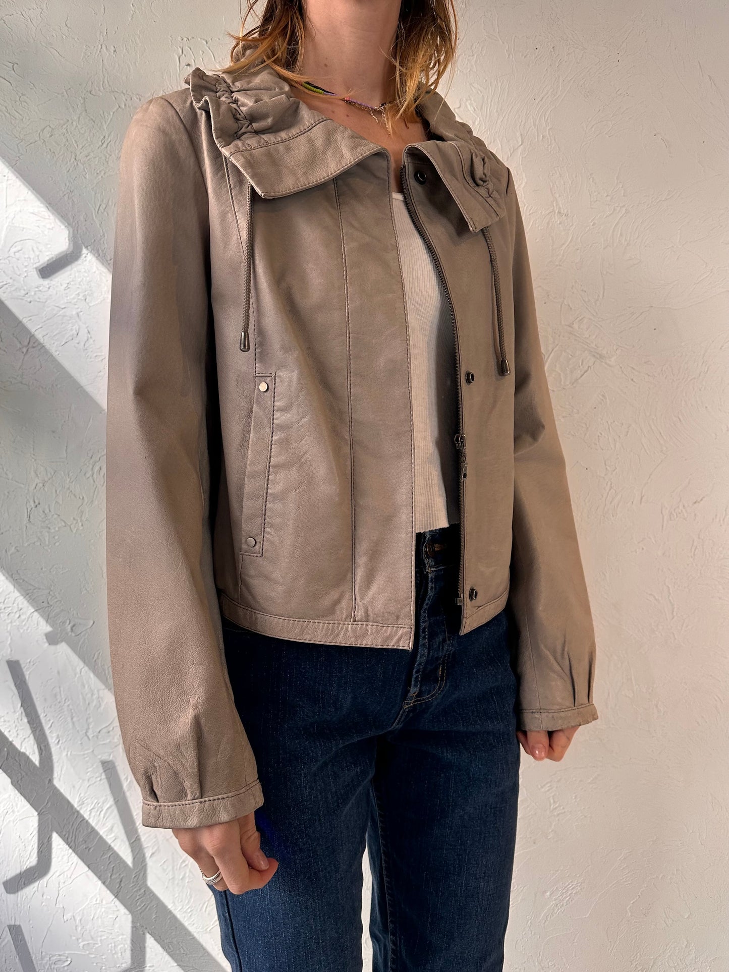 Y2k 'Danier' Leather Jacket / Small