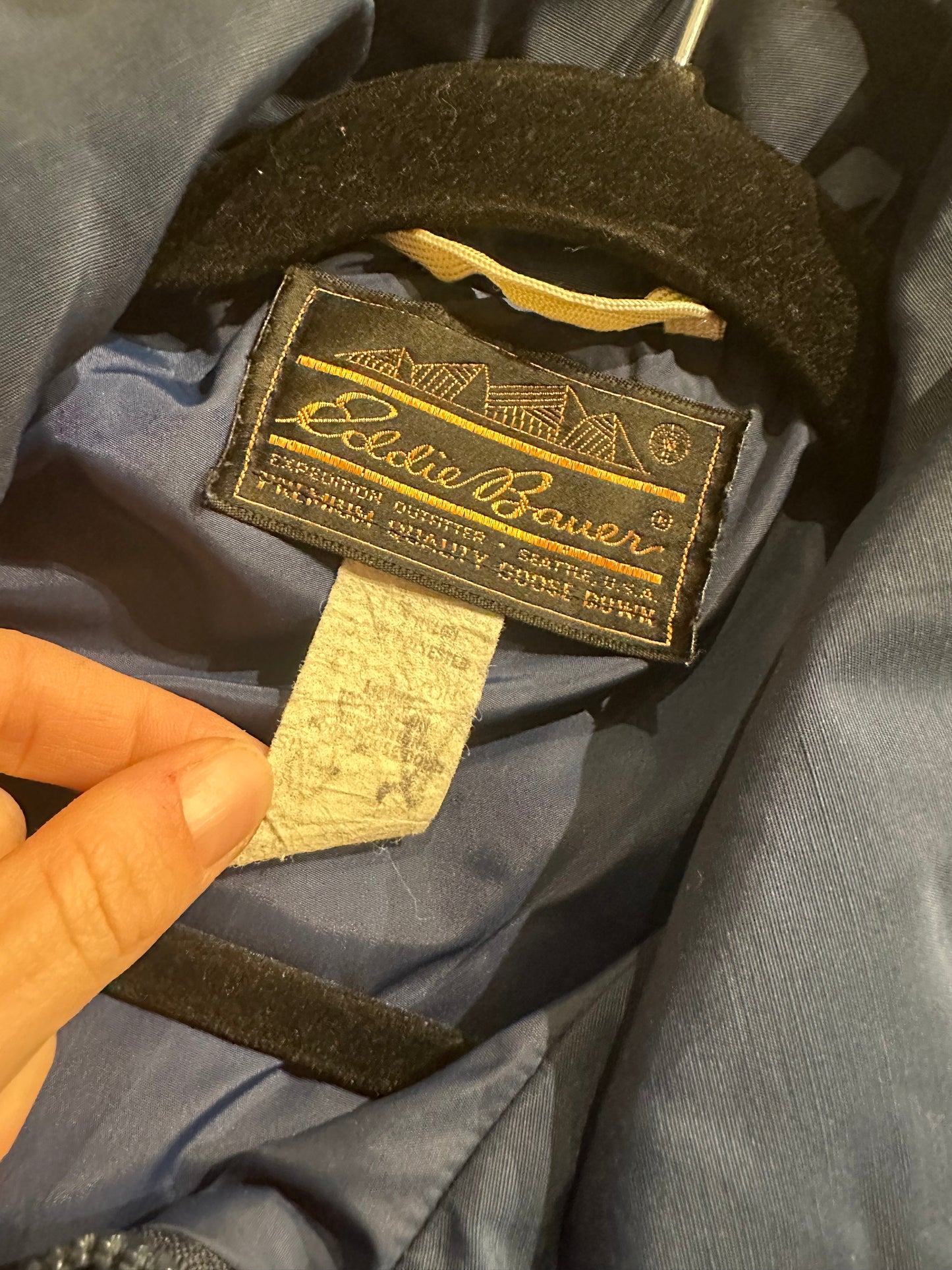 80s 'Eddie Bauer' Quilted Down Vest / Medium