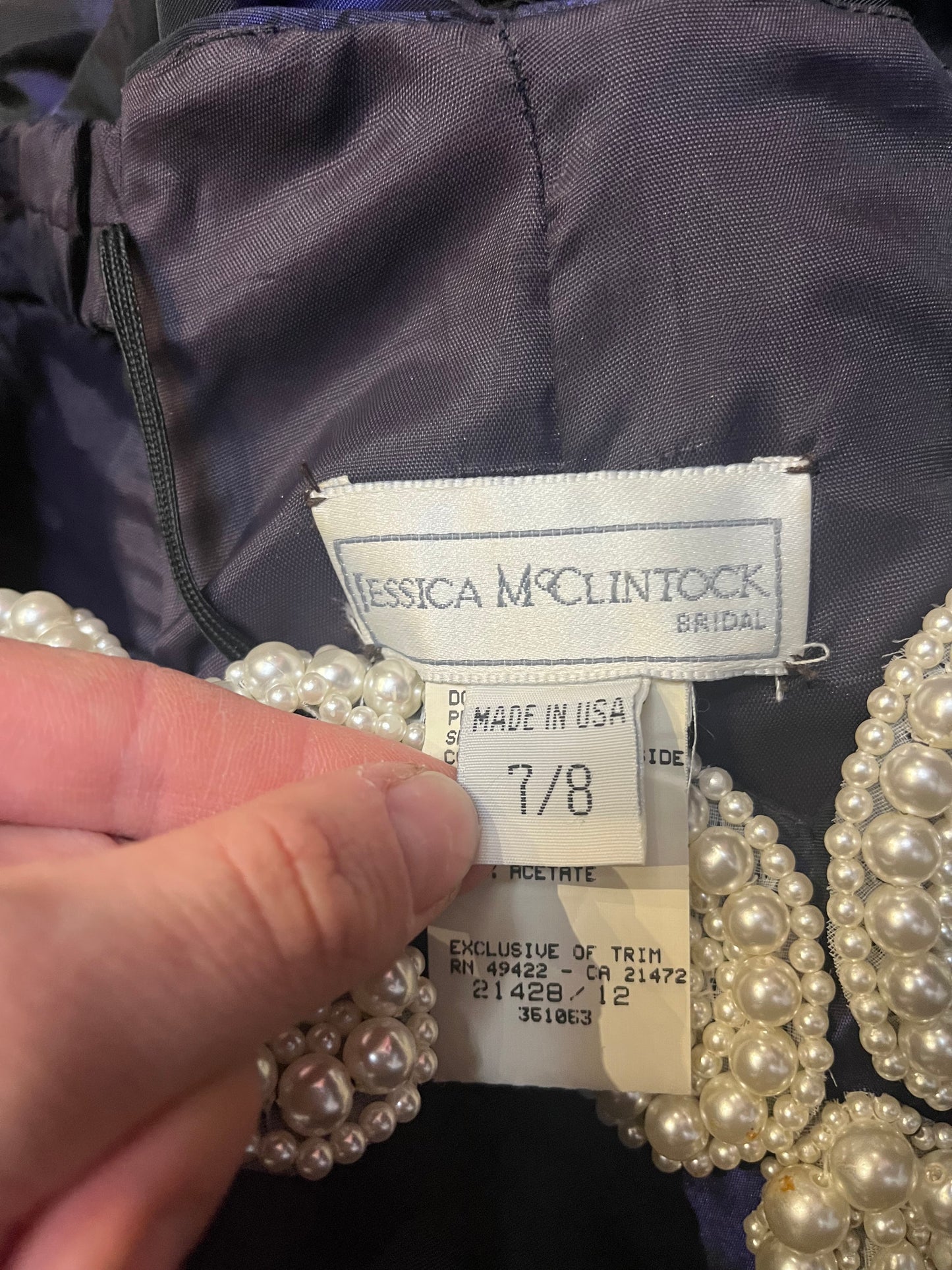 90s ‘Jessica McClintock’ Purple Formal Dress / Small