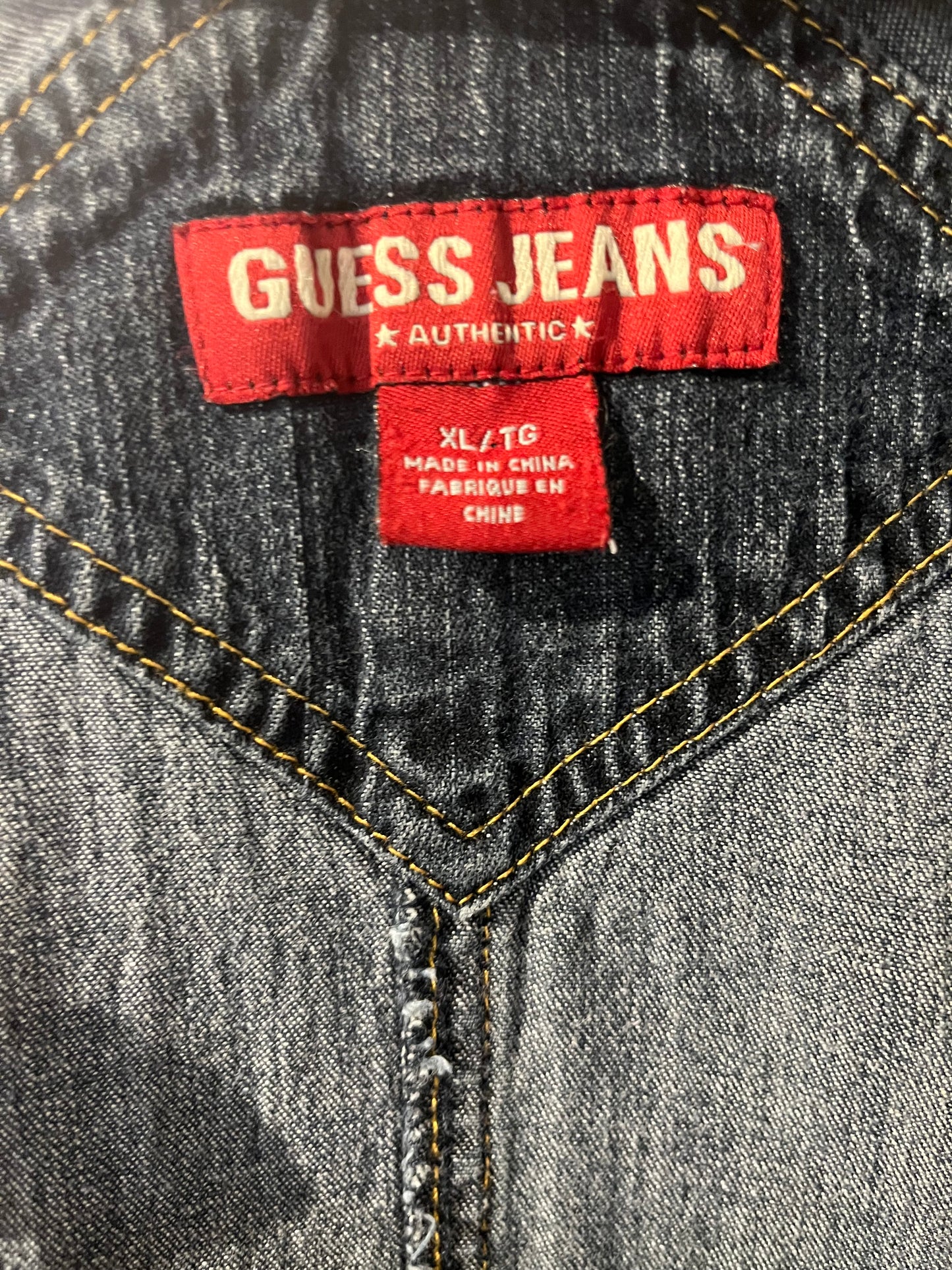 Y2K ‘Guess’ Denim Mini Dress / XL