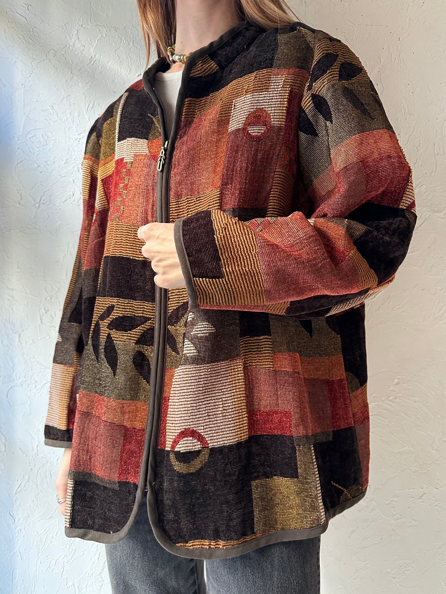 Y2k  'Christopher & Banks' Tapestry Jacket / XL