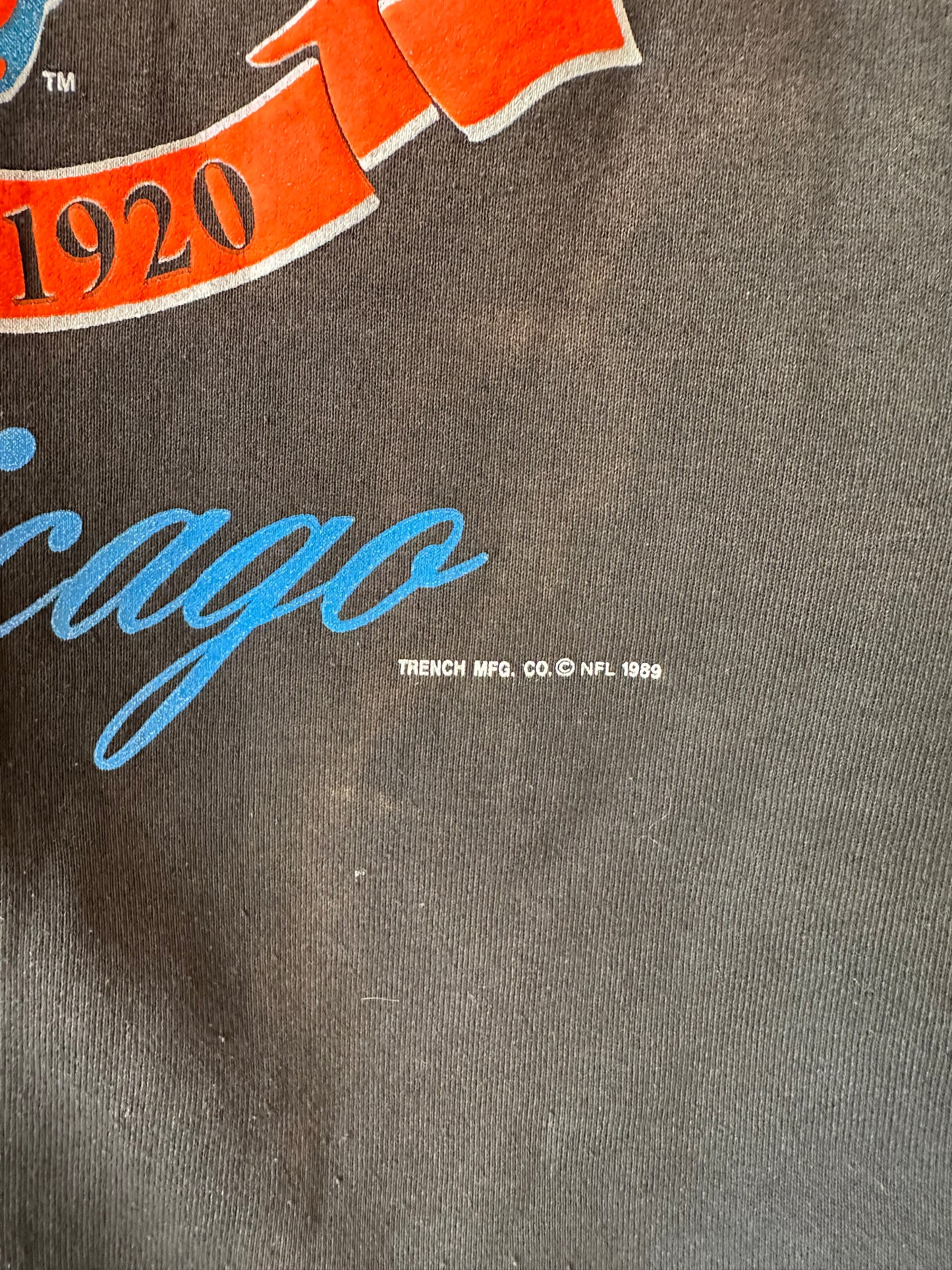 80s ‘Chicago Bears’ Crew Neck Sweatshirt / XL