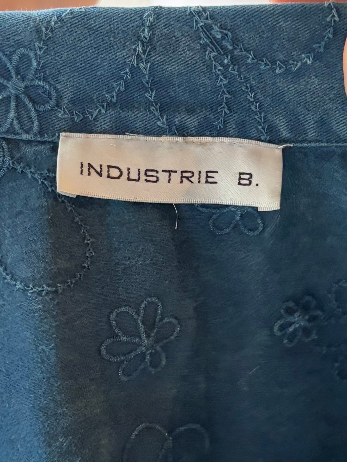 Y2k 'Industrie B' Floral Denim Jacket / Medium