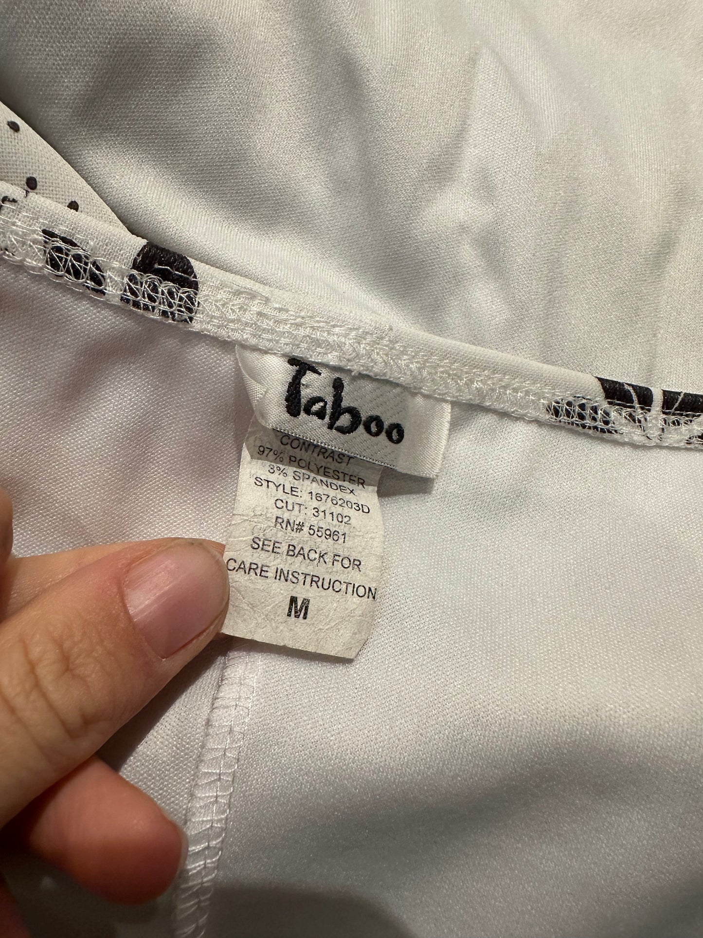 Y2k ‘Taboo’ White Halter Dress / Medium