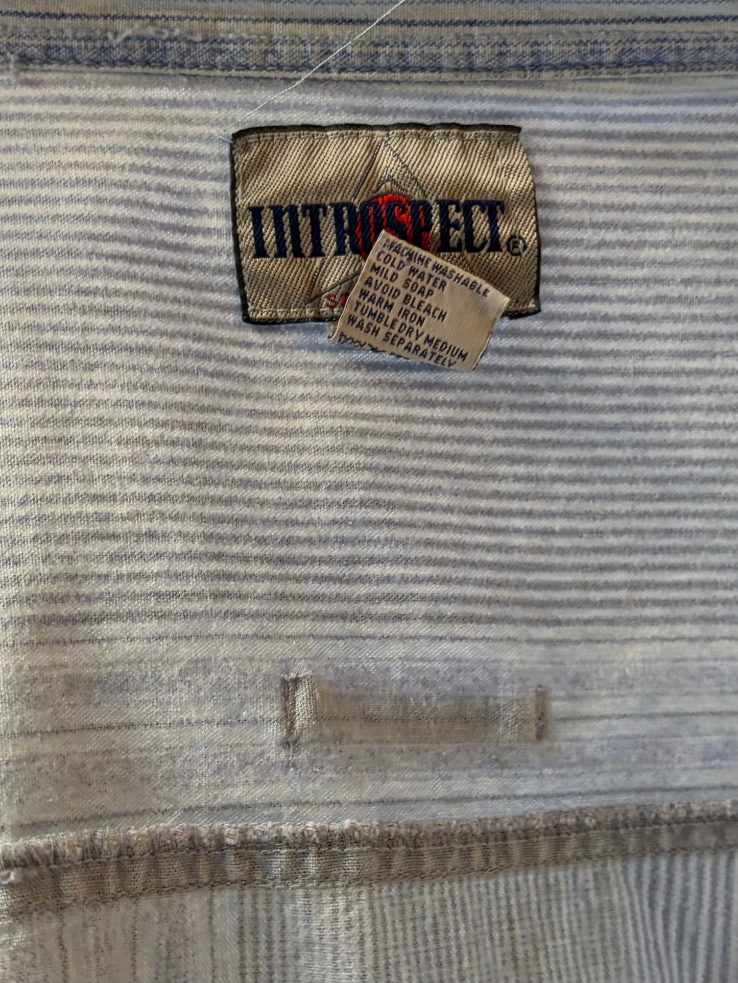 90s ‘Introspect’ Denim Shirt / XL