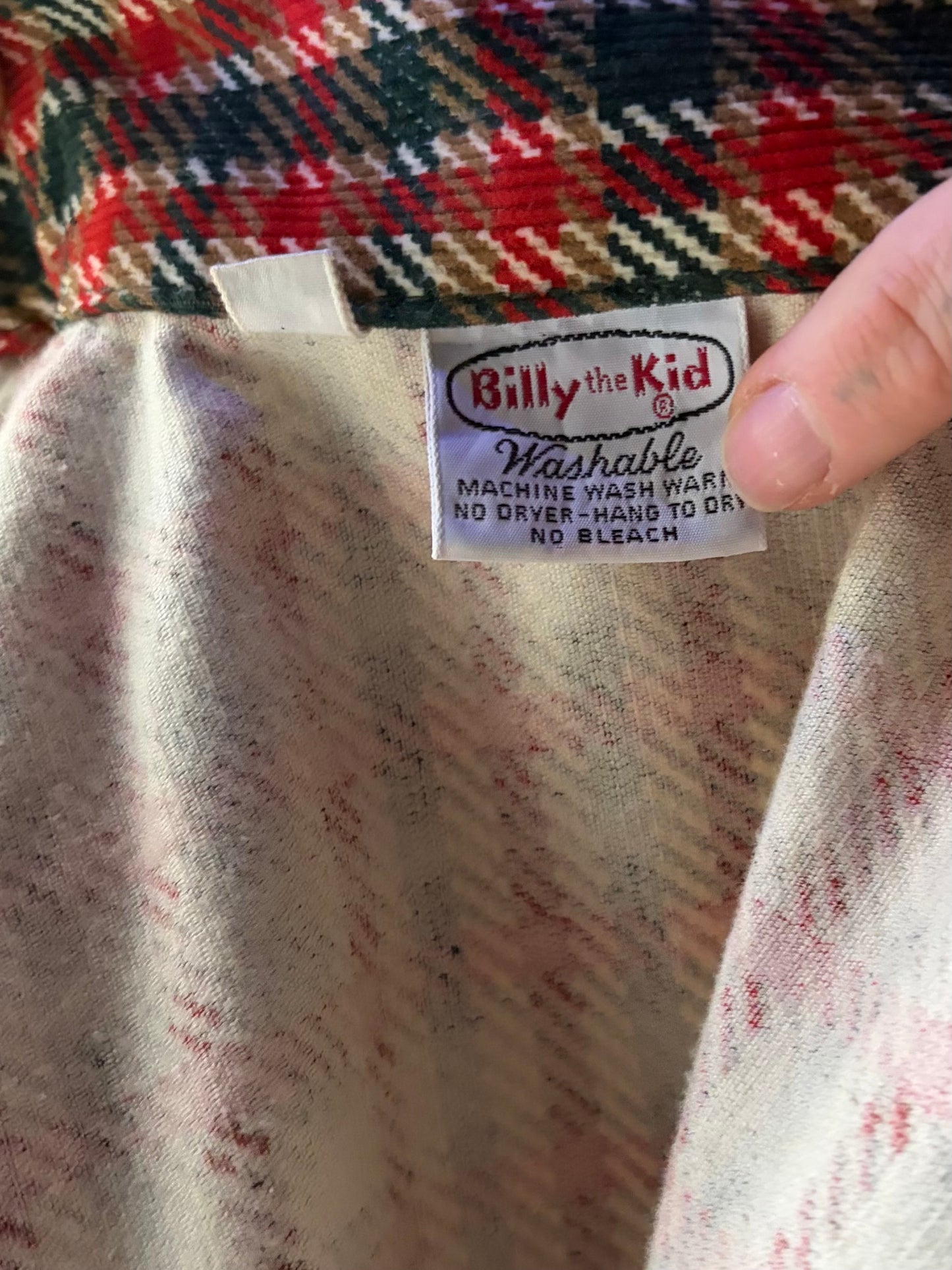 70s 'Billy the Kid' Vintage Retro Cropped Corduroy Jacket / XS