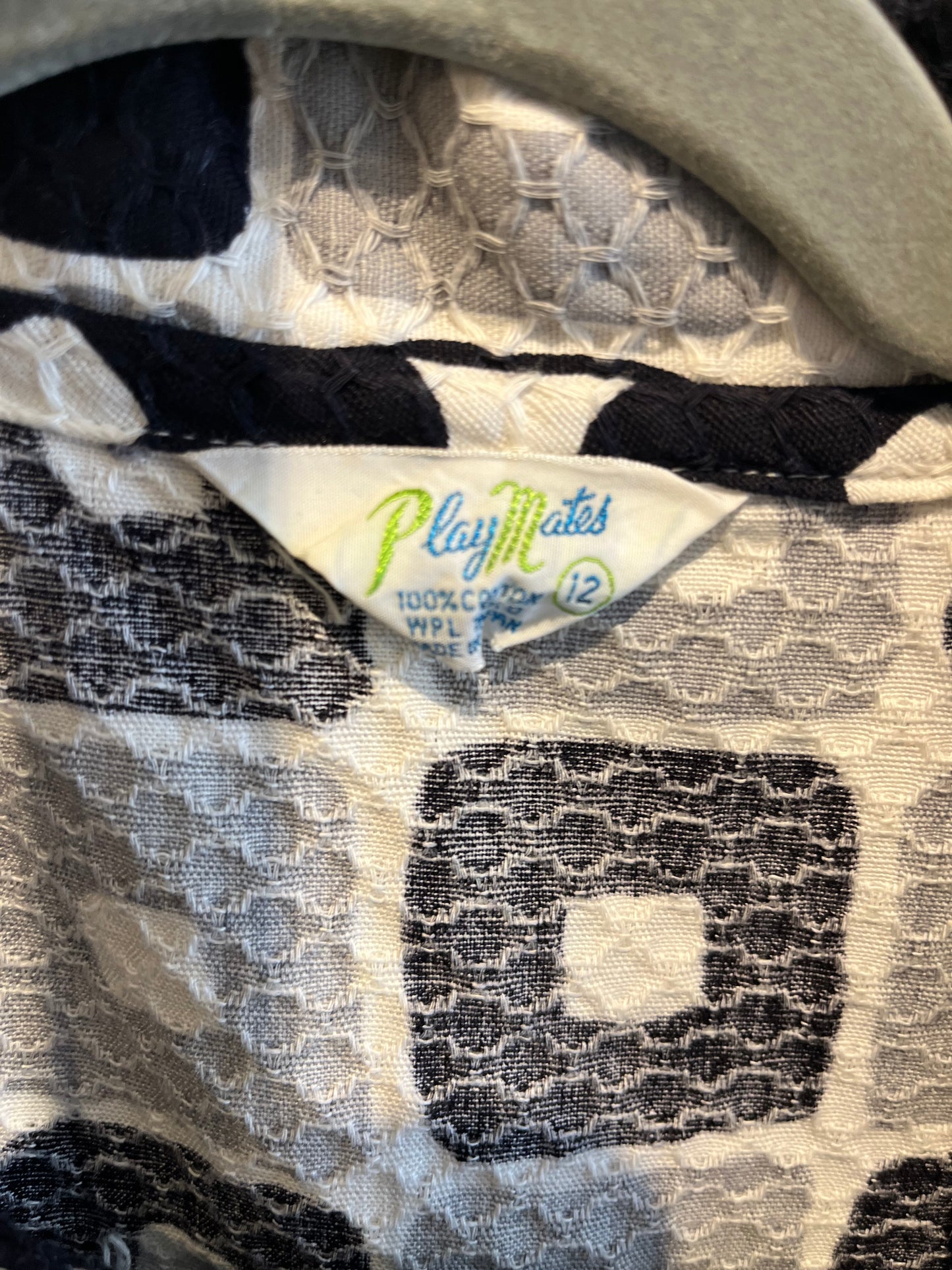 70s ‘Playmates’ Check Micro Mini Dress / Small