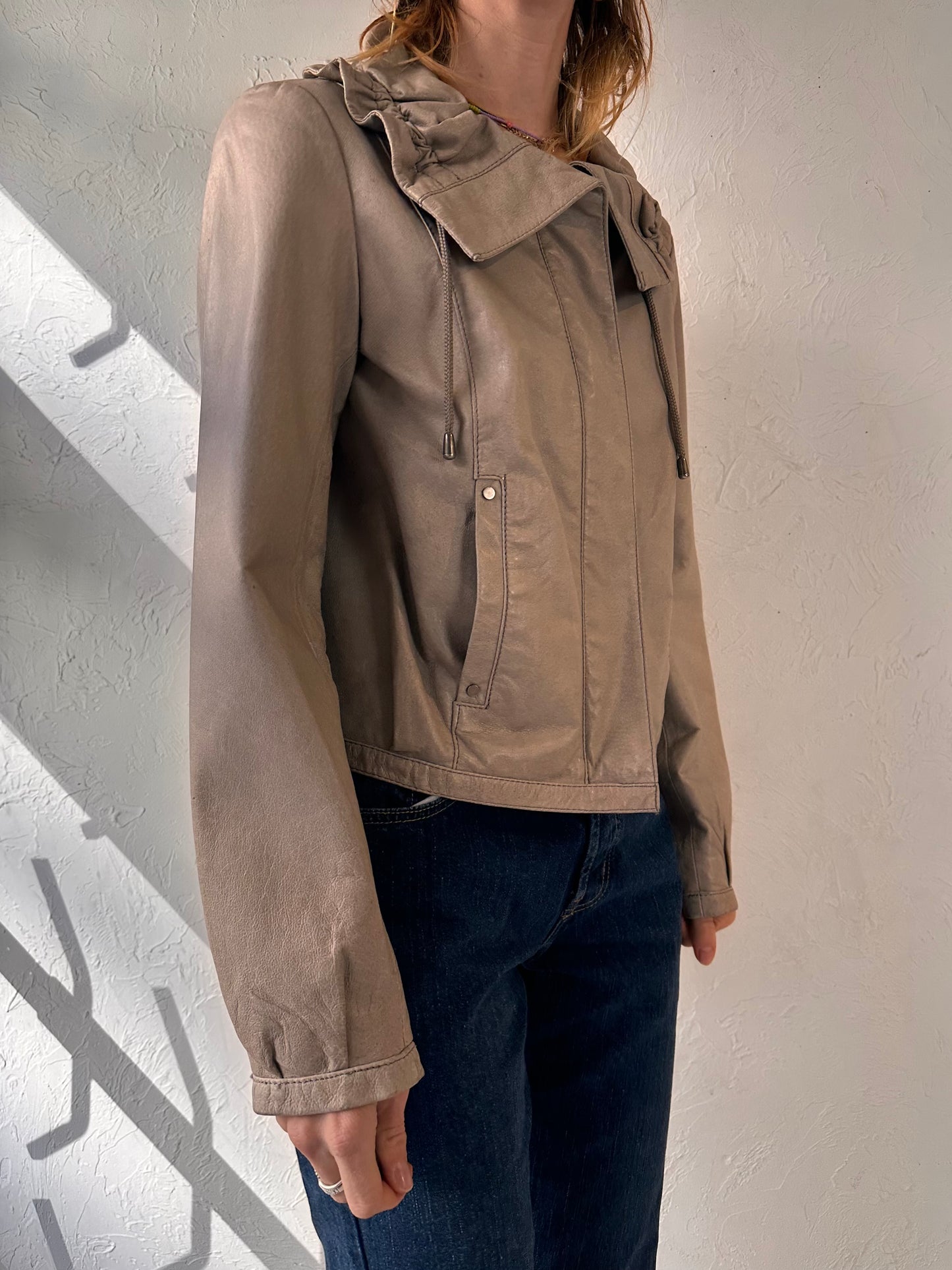 Y2k 'Danier' Leather Jacket / Small