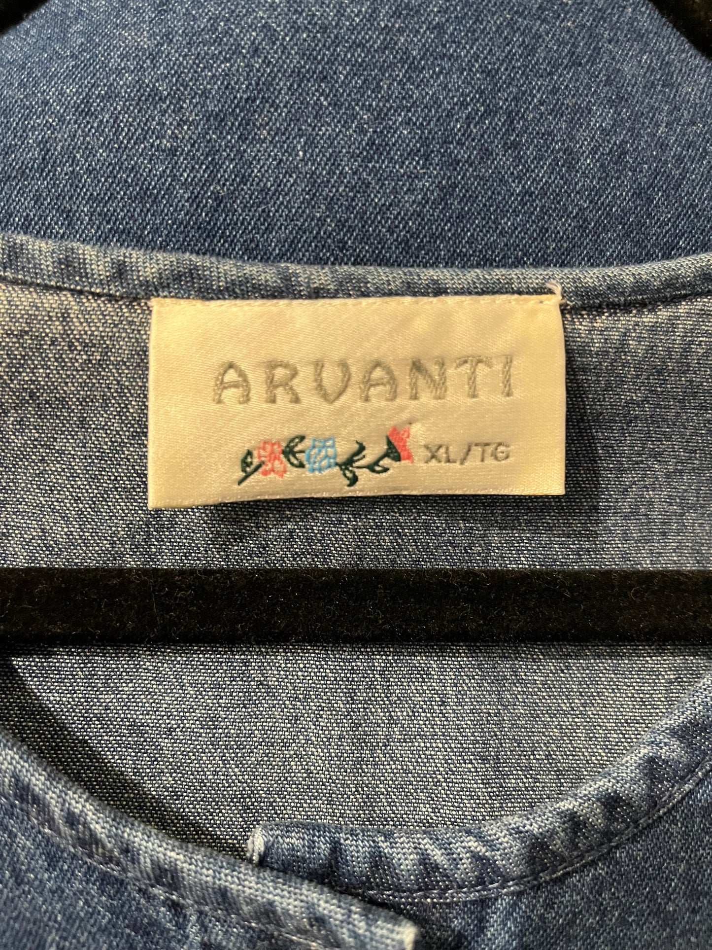 90s ‘Arvanti’ Denim Dress / XL
