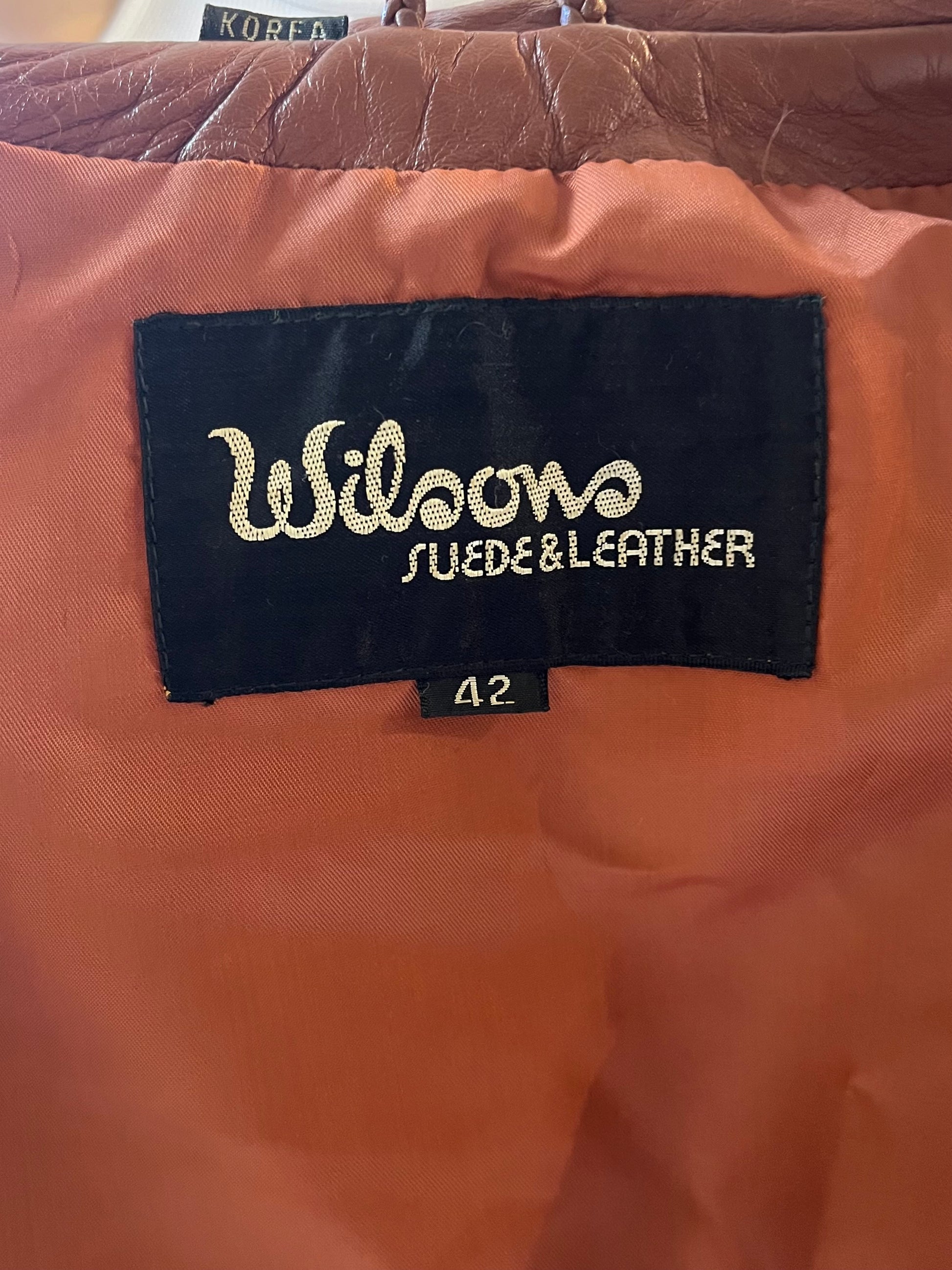 80s ‘Wilsons’ Brown Leather Jacket / Medium