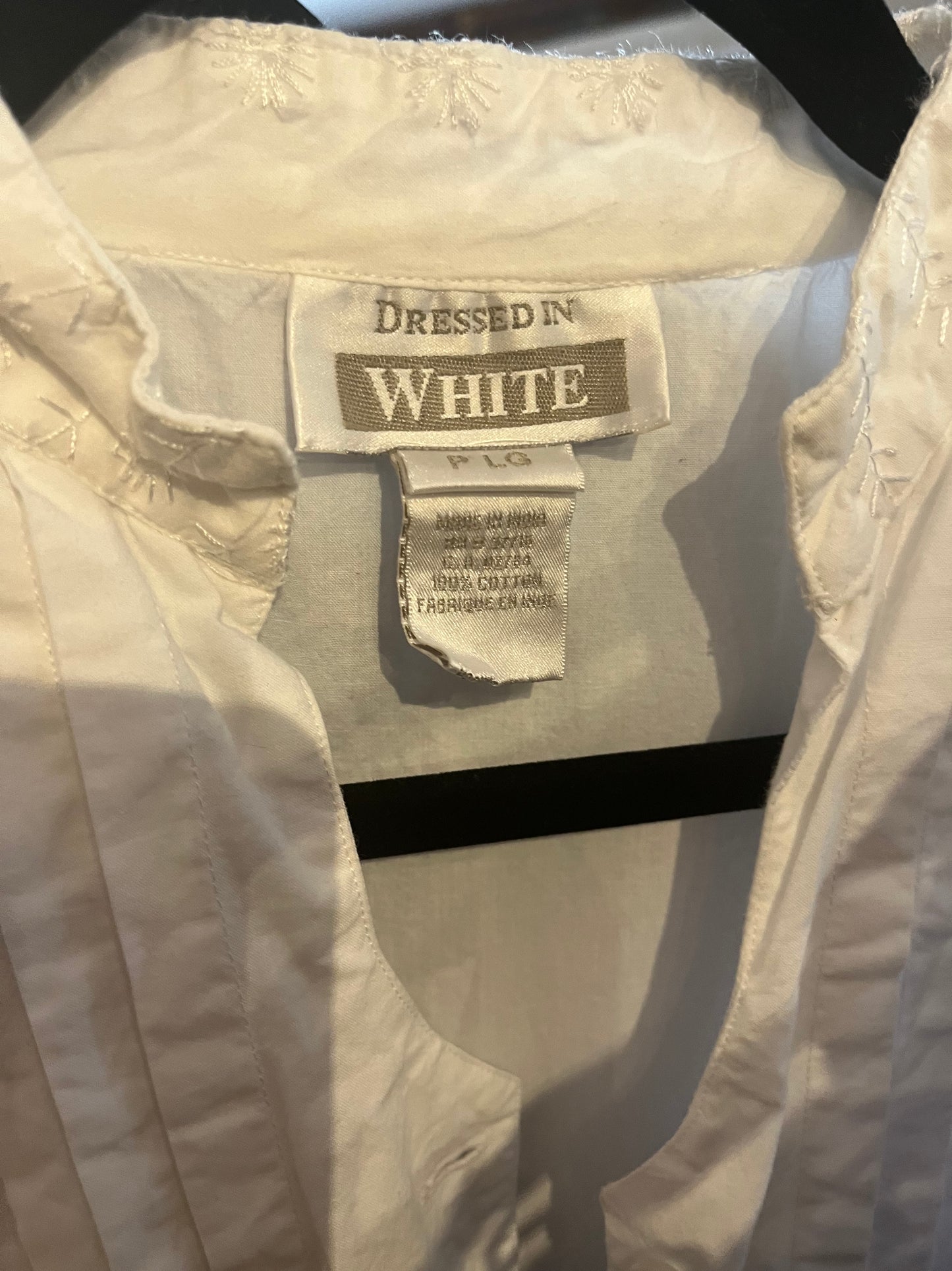 Y2k ‘Dressed in White’ Long Sleeve Dress / Large