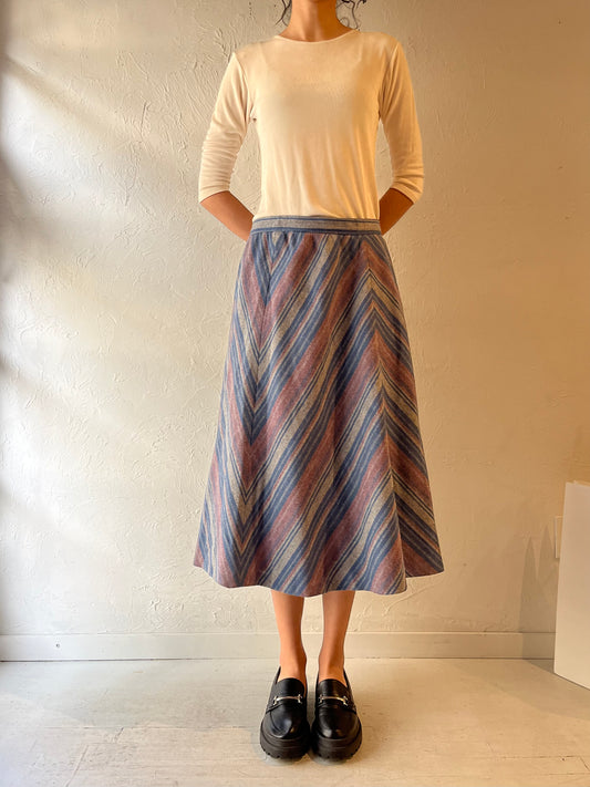80s ‘Country Suburbans’ Knit Midi Skirt / Medium