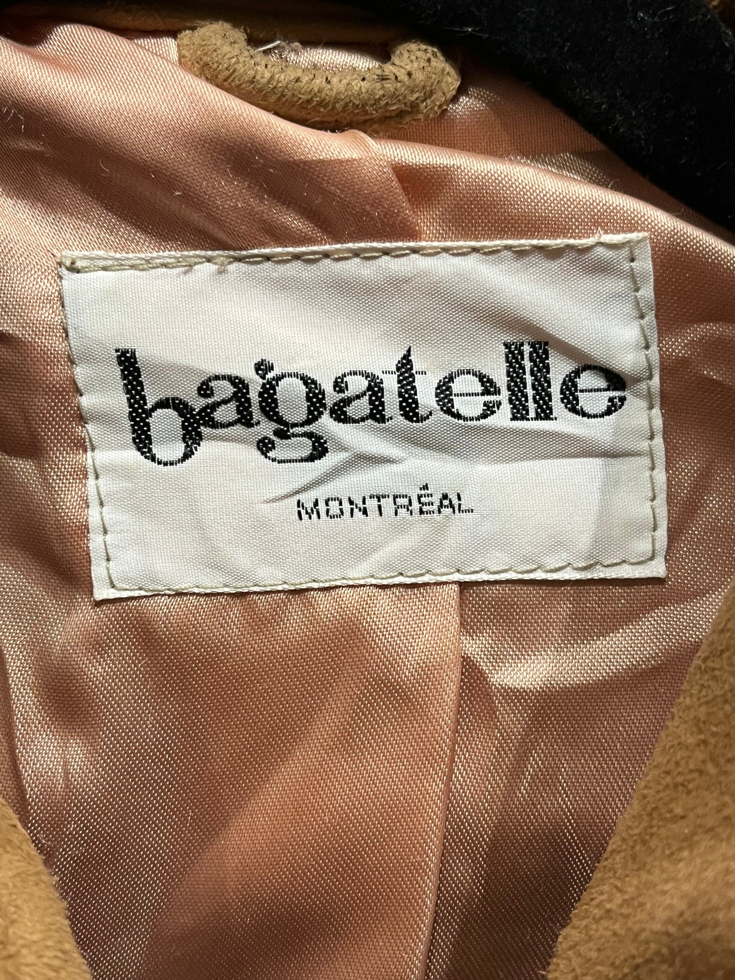 70s ‘Bagatelle’ Tan Suede Skirt Set / Small