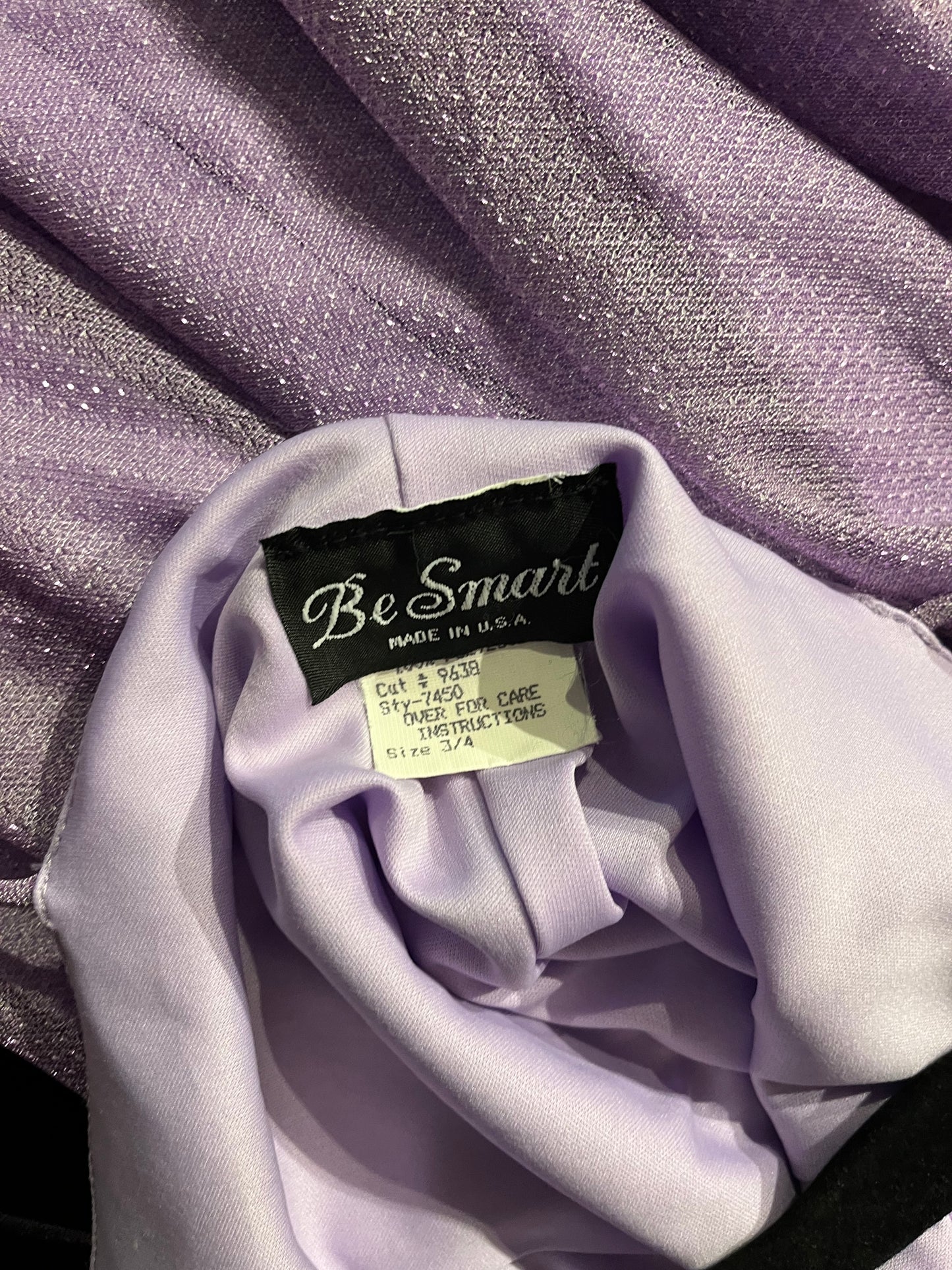 90s 'Be Smart' Formal Purple Maxi Dress / Small