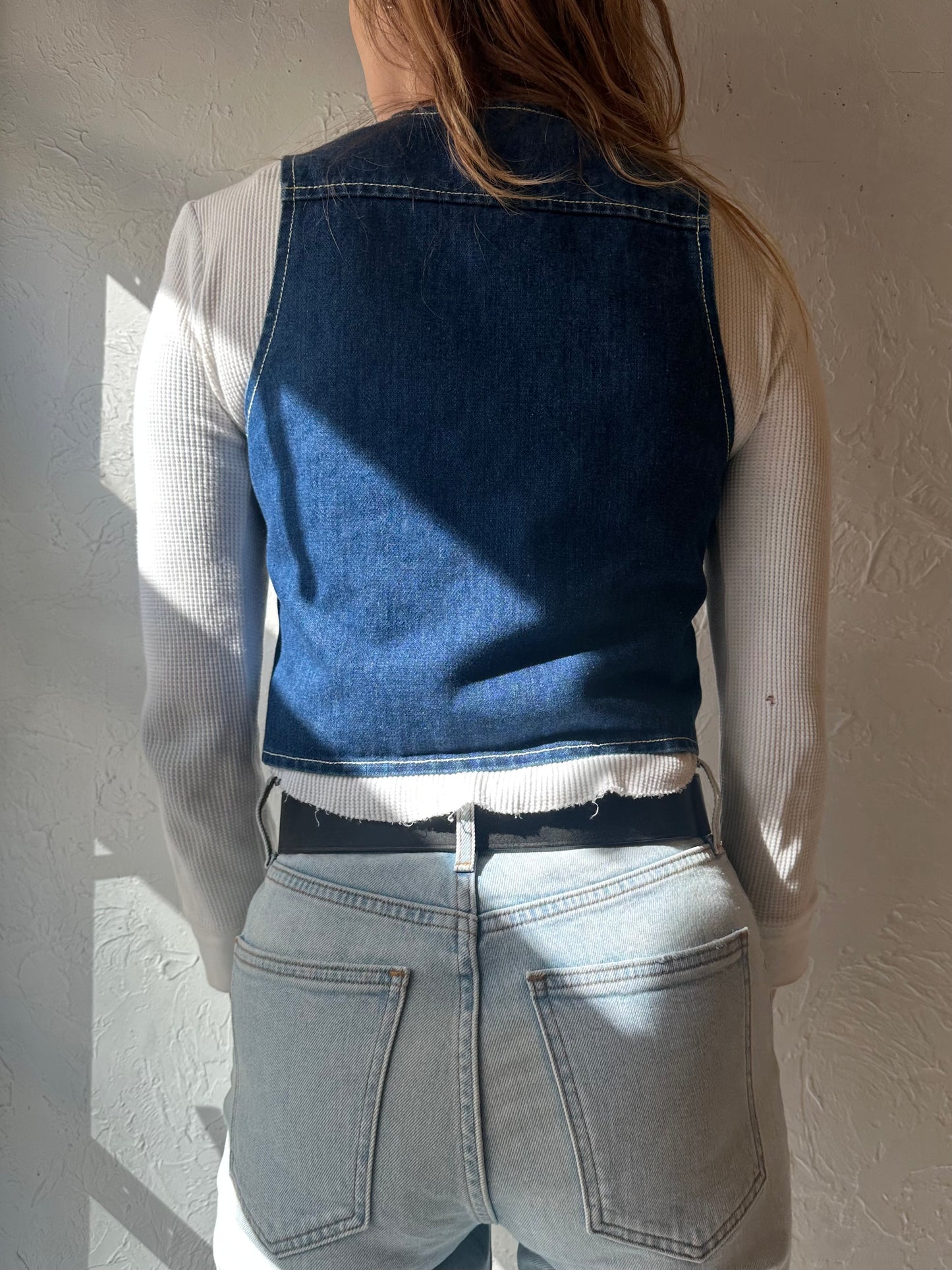 70s 'GWG' Denim Vest / Small