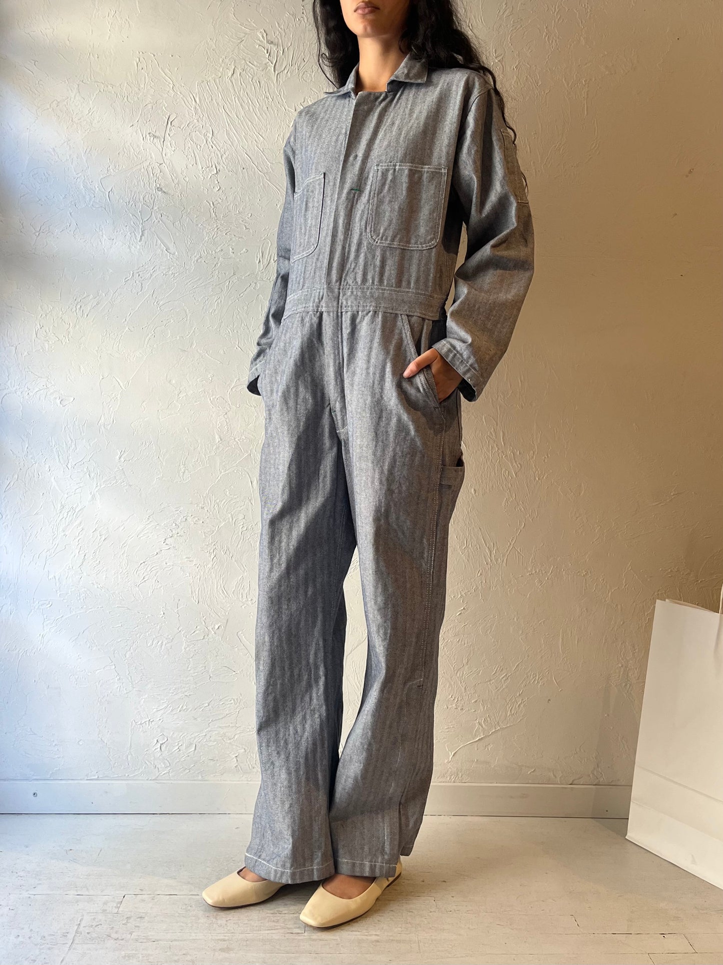 Y2K ‘Key’ Cotton Boiler Suit Coveralls / Small
