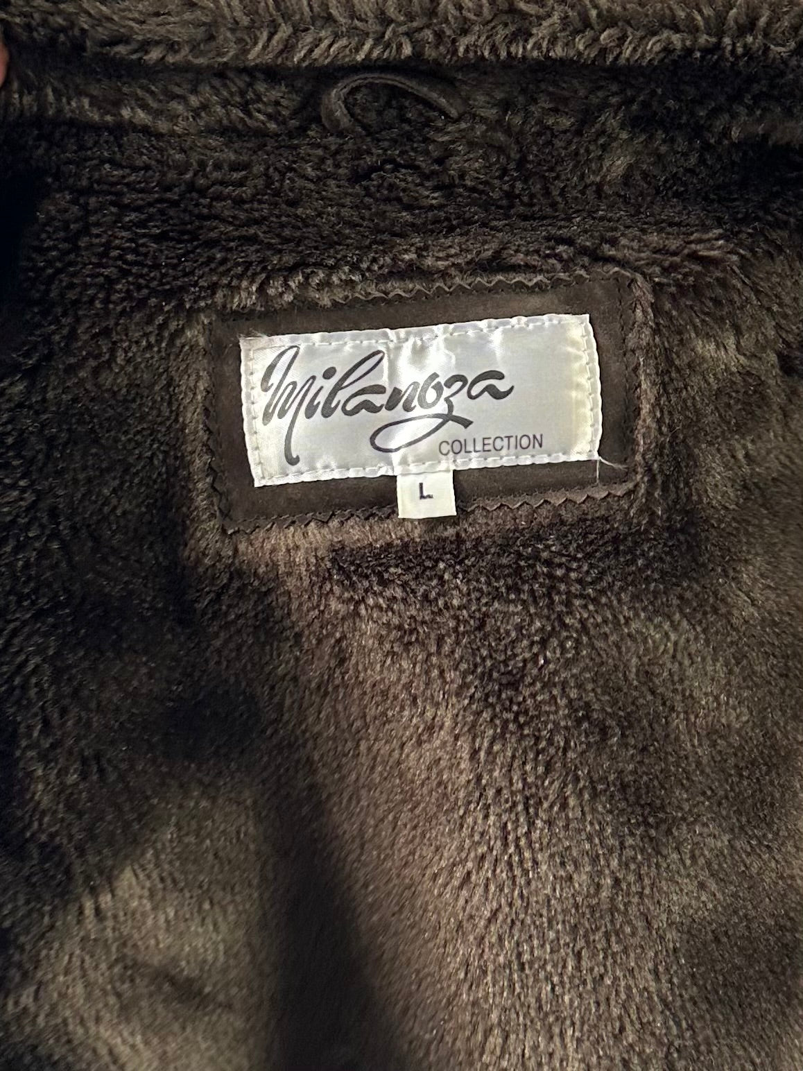 90s ‘Milanoza’ Brown Suede Vest / Large