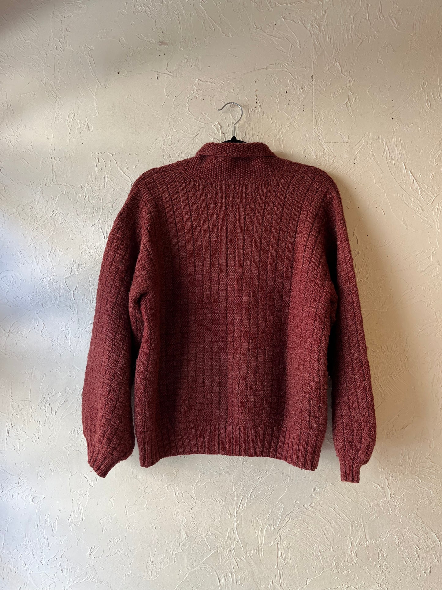 Vintage Burgundy Cardigan / Medium