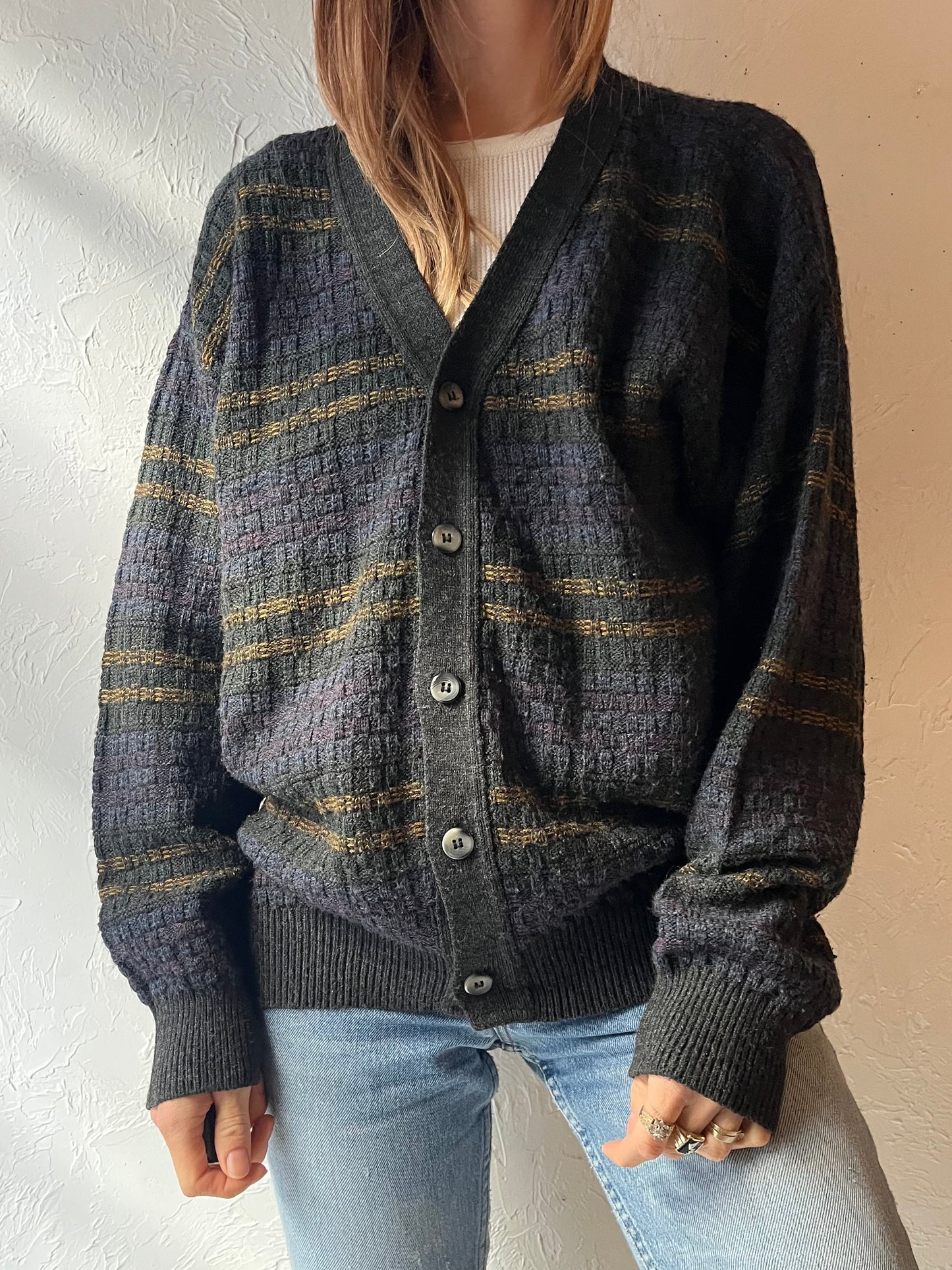 90s ‘Jantzen’ Acrylic Cardigan Sweater / Medium