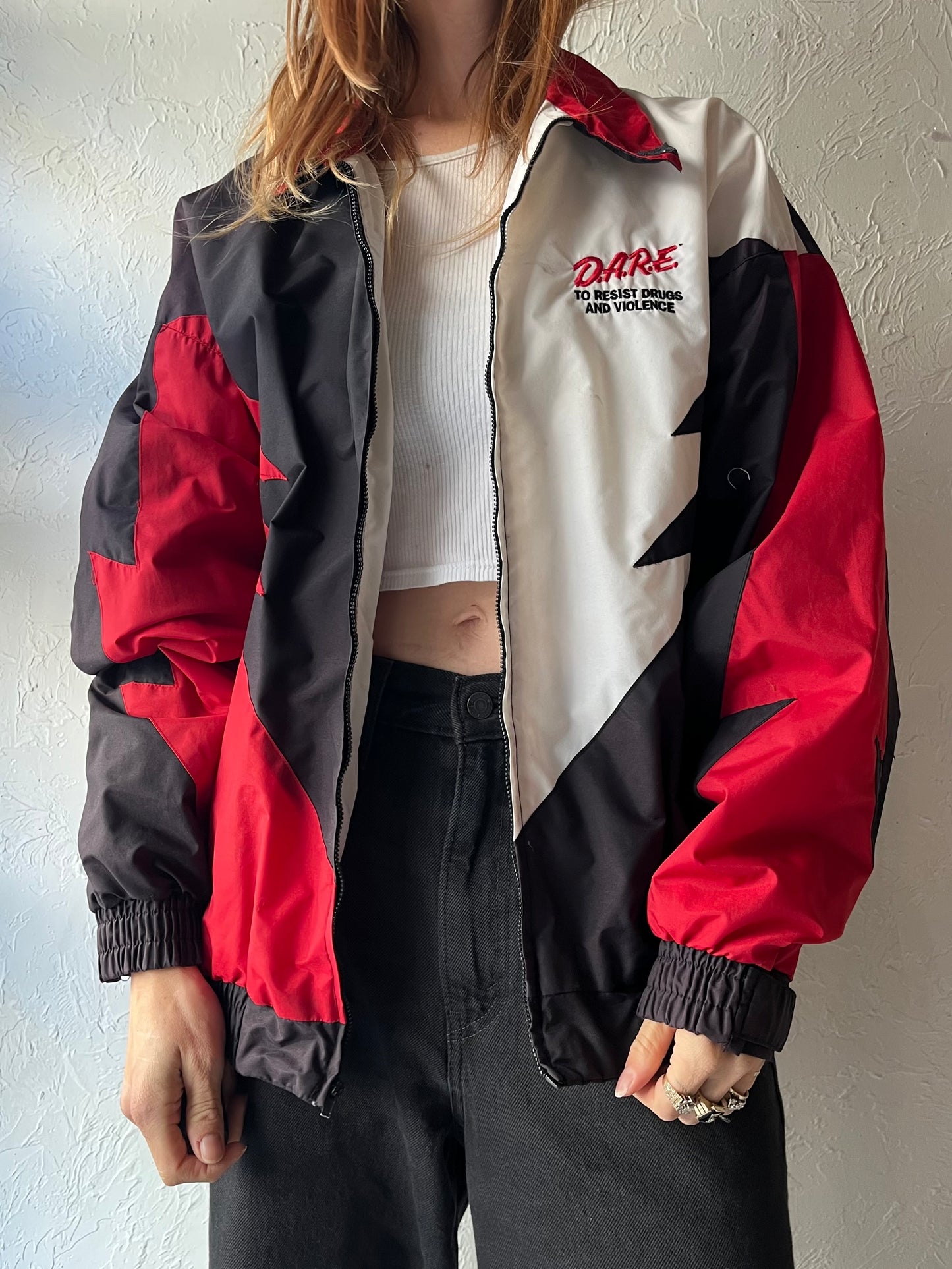90s 'Speed Zone' D.A.R.E Sport Jacket / Large
