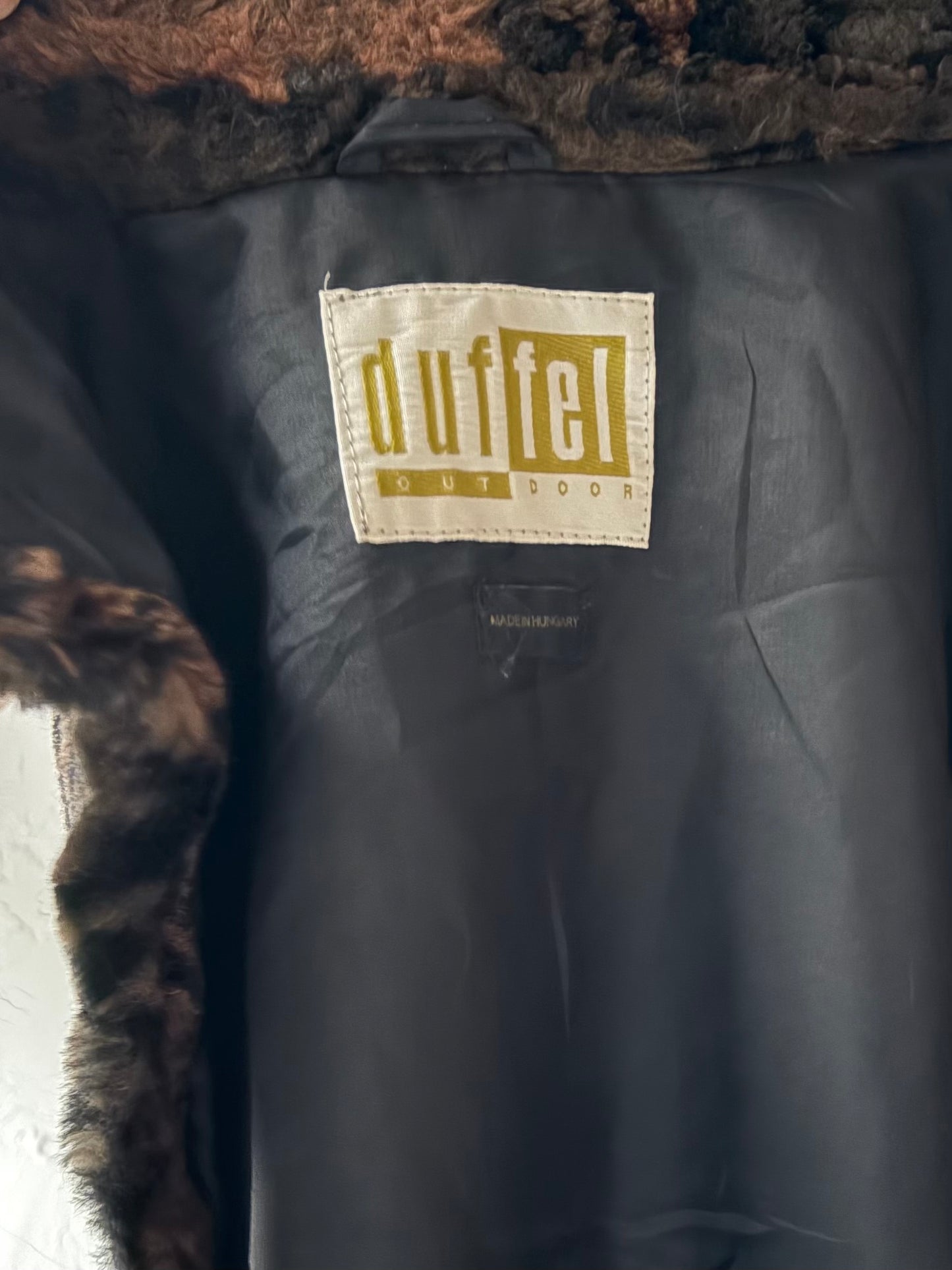 90s 'Duffel' Faux Fur Vest / Medium