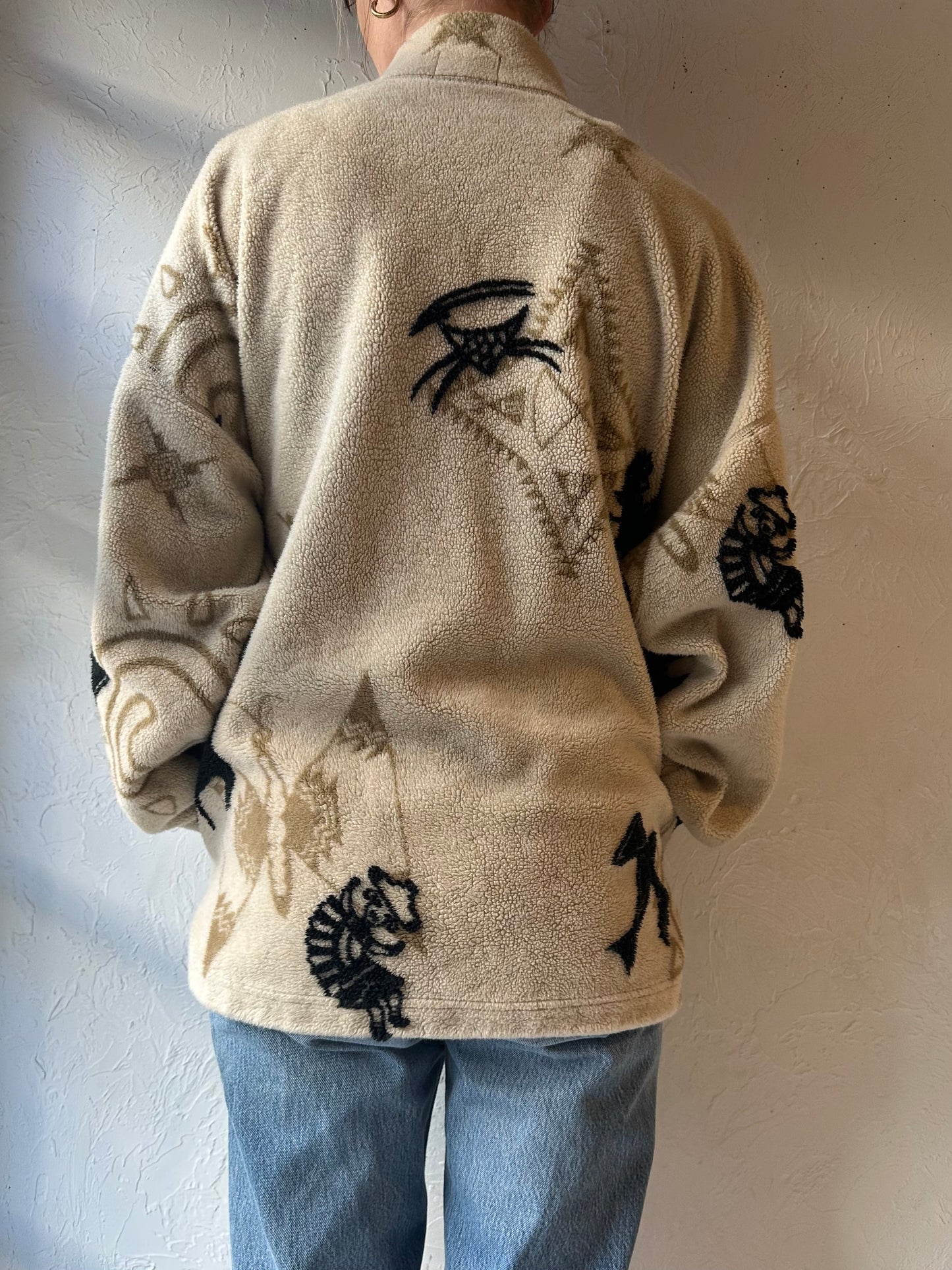 90s ‘Ezze Wear’ Fleece Jacket / Medium
