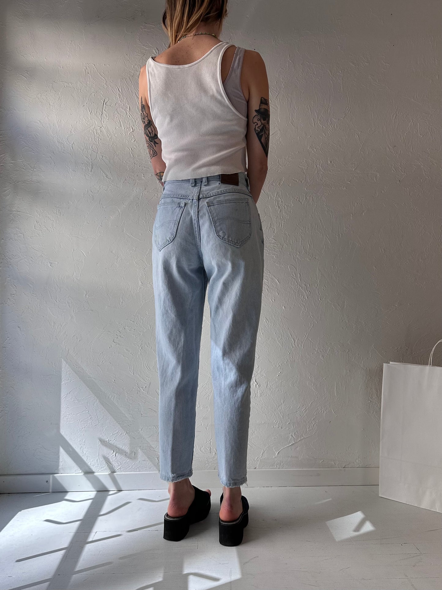 90s 'Lee' Light Wash Mom Jeans / 26"