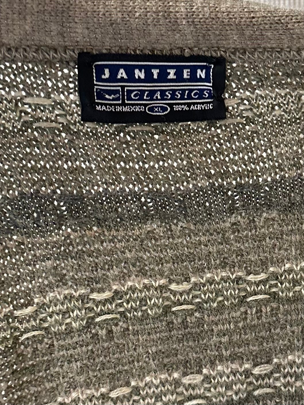 90s 'Jantzen' Knit Grandpa Cardigan Sweater / XL