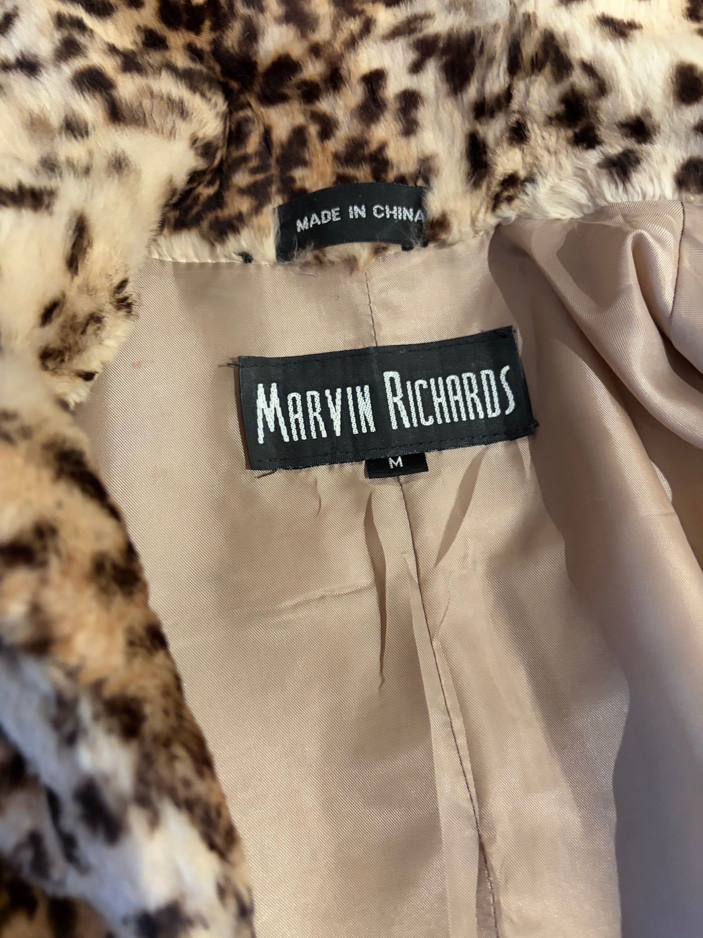 Y2K 'Marvin Richards' Fur Coat / Medium