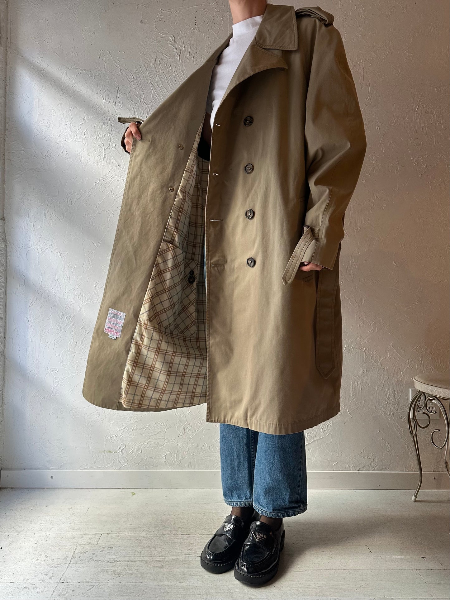 Vintage 'London Fog' Classic Trench Coat / Large