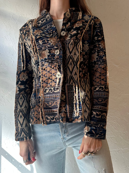 Y2k 'Coldwater Creek' Tapestry Jacket / Small