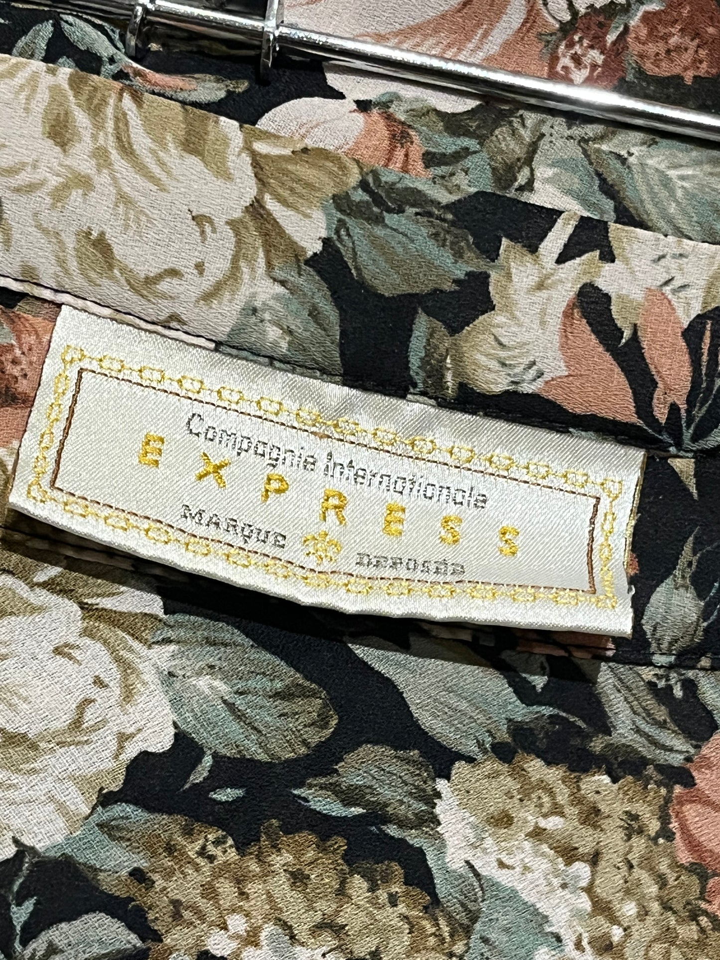 90s ‘Express’ Floral Midi Wrap Skirt / Small - Medium