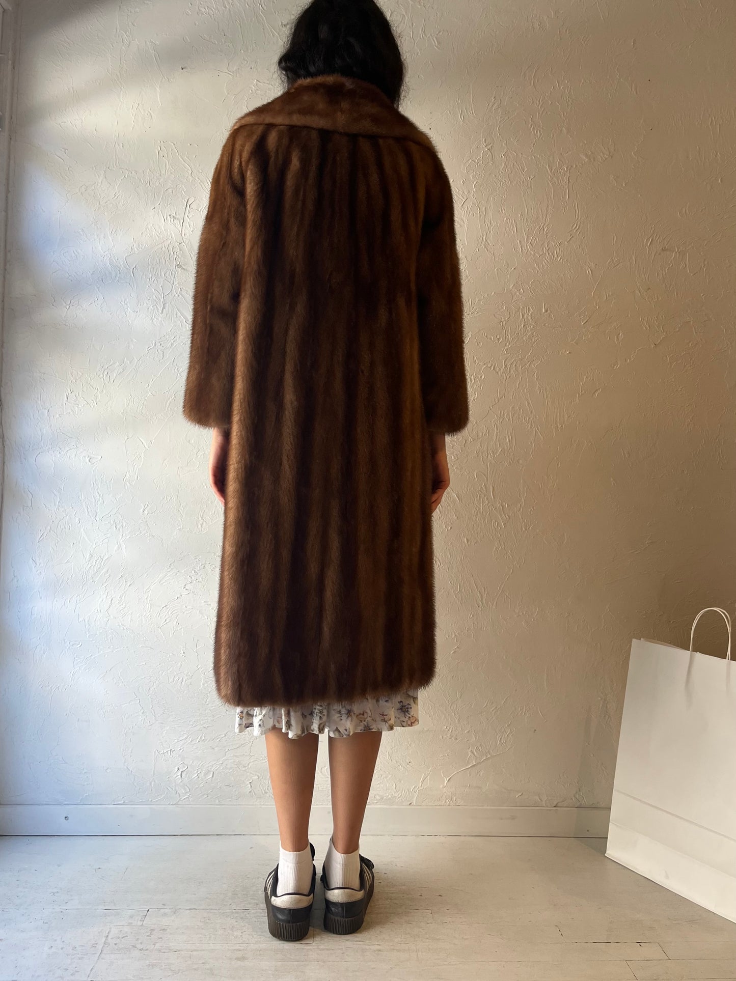 70s 'Woodwards' Authentic Fur Coat / Small