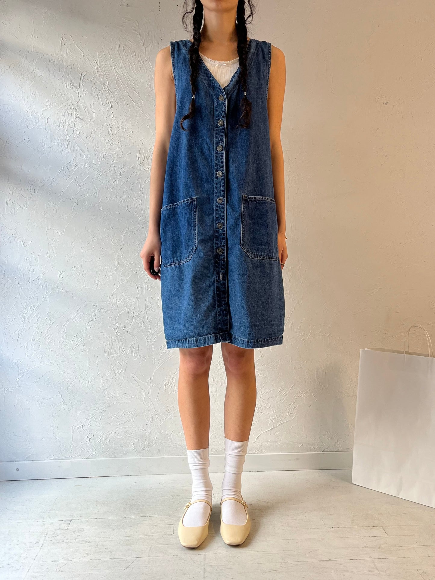 Y2k ‘JL NY’ Denim Dress / Large