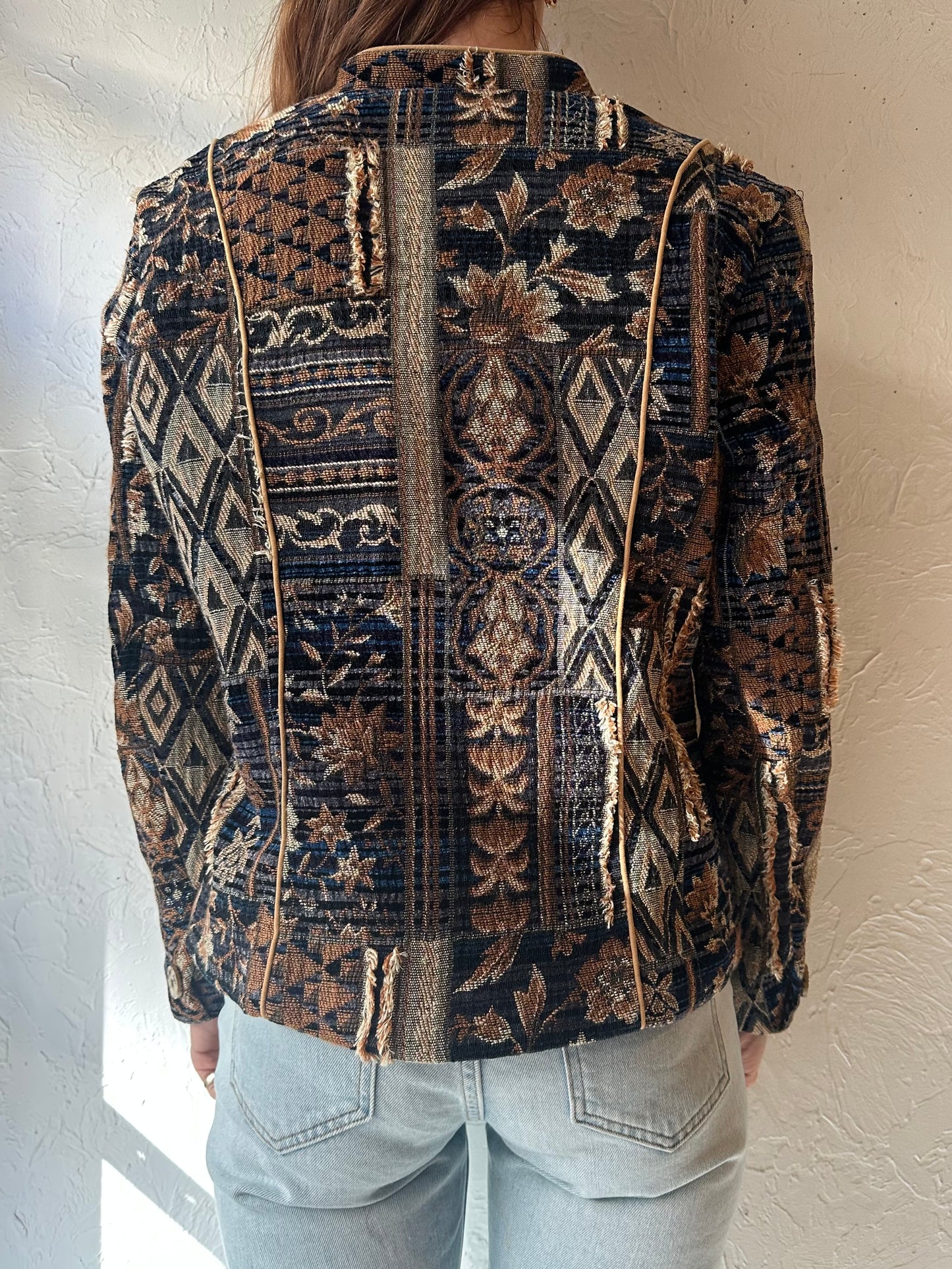 Y2k 'Coldwater Creek' Tapestry Jacket / Small