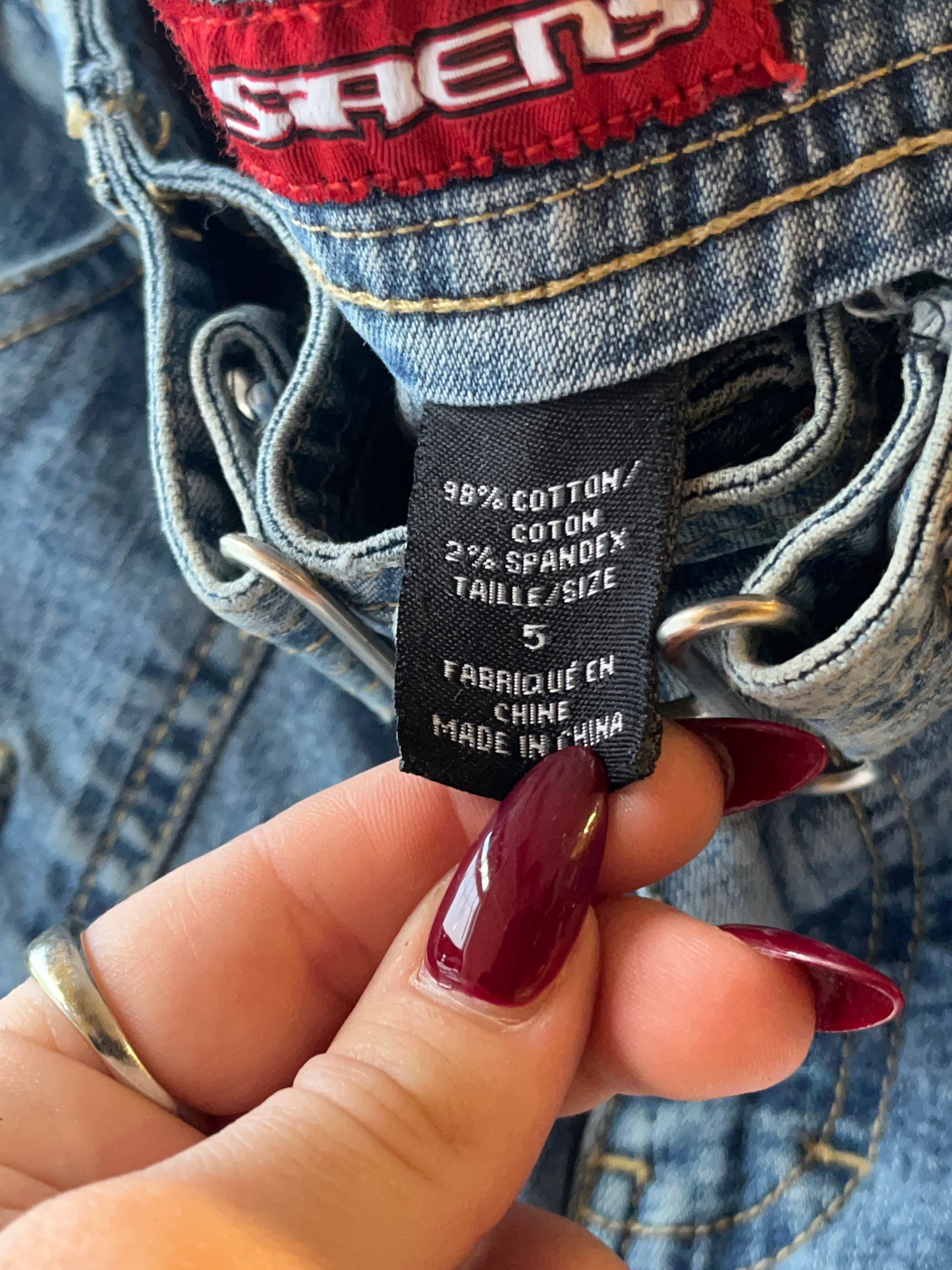 Y2k Denim Capris / Medium