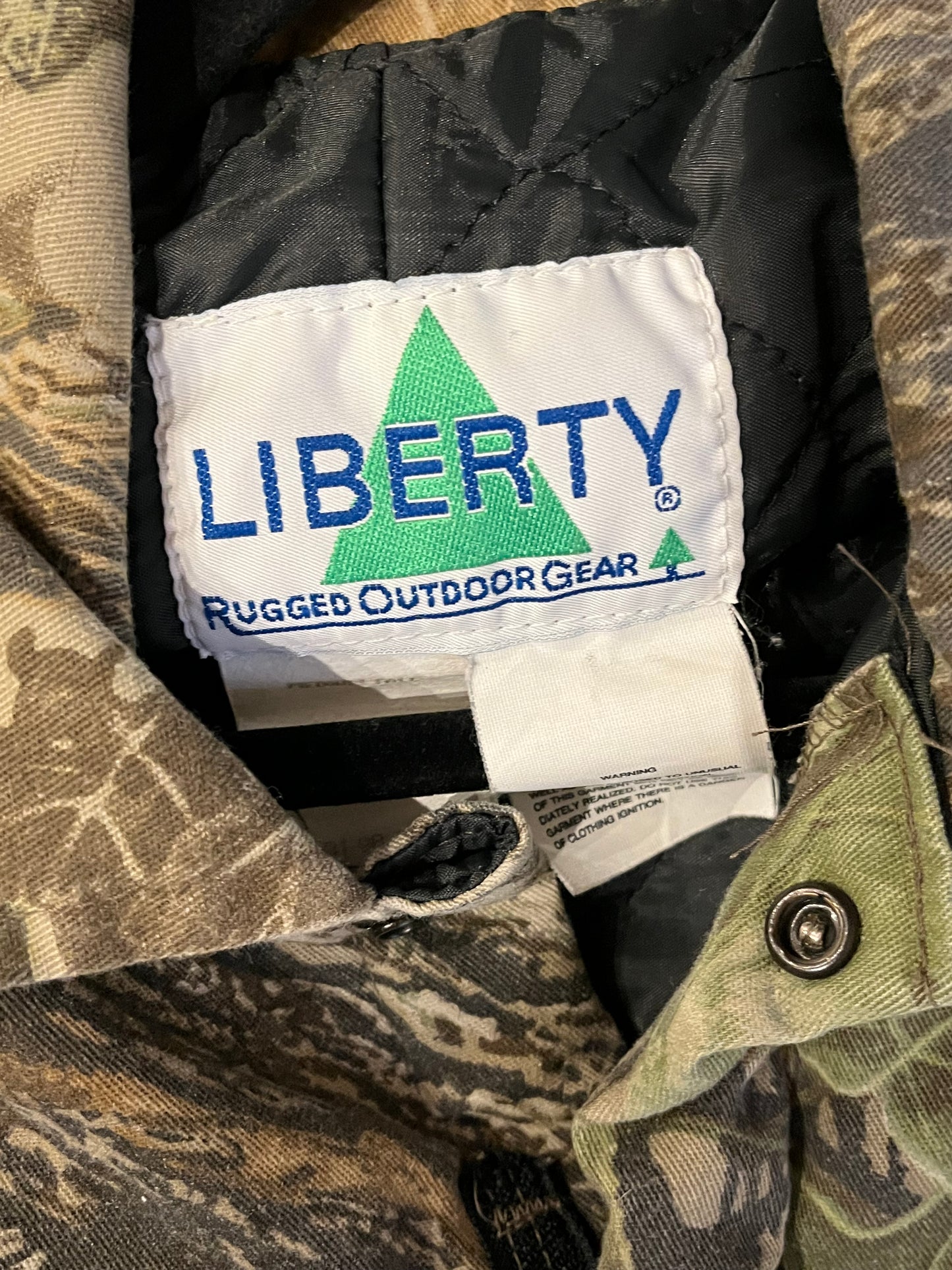 90s ‘Liberty’ Camo Jumpsuit / Medium