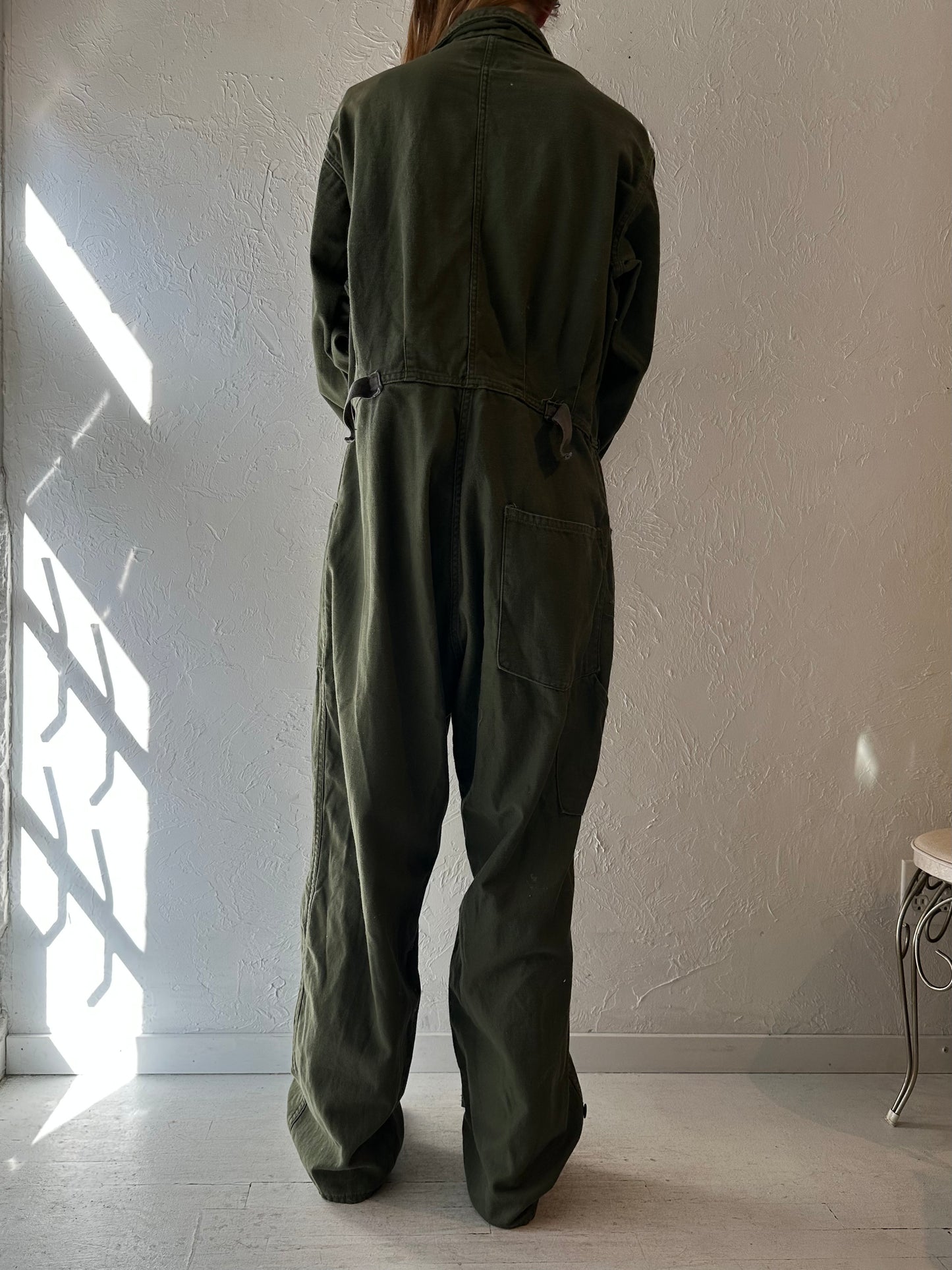 Vintage Authentic Army Jumpsuit / Large